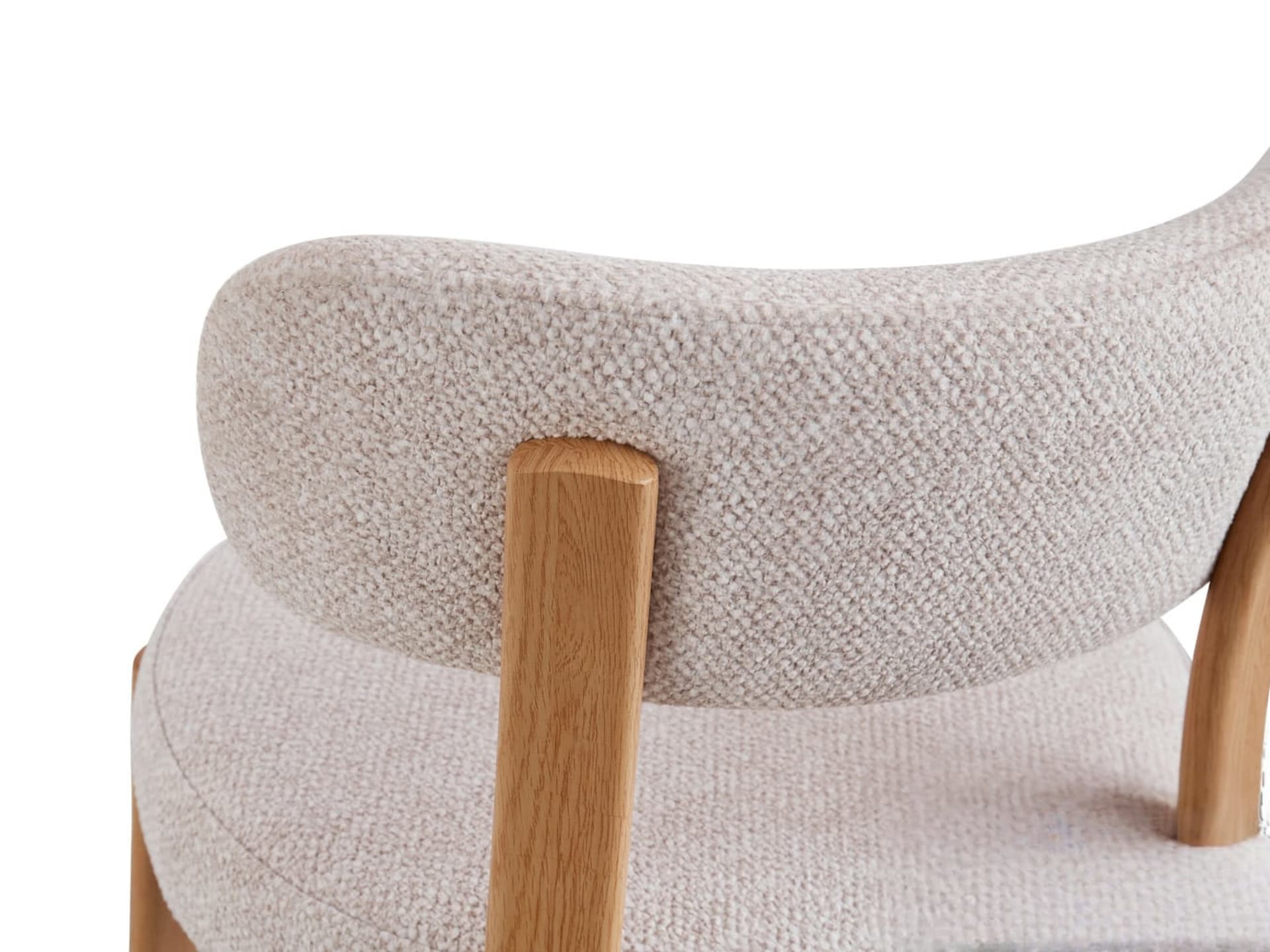 Stoel 'Julia' Naturel - Stof Fabb Leo 23 — foto 4 van 5
