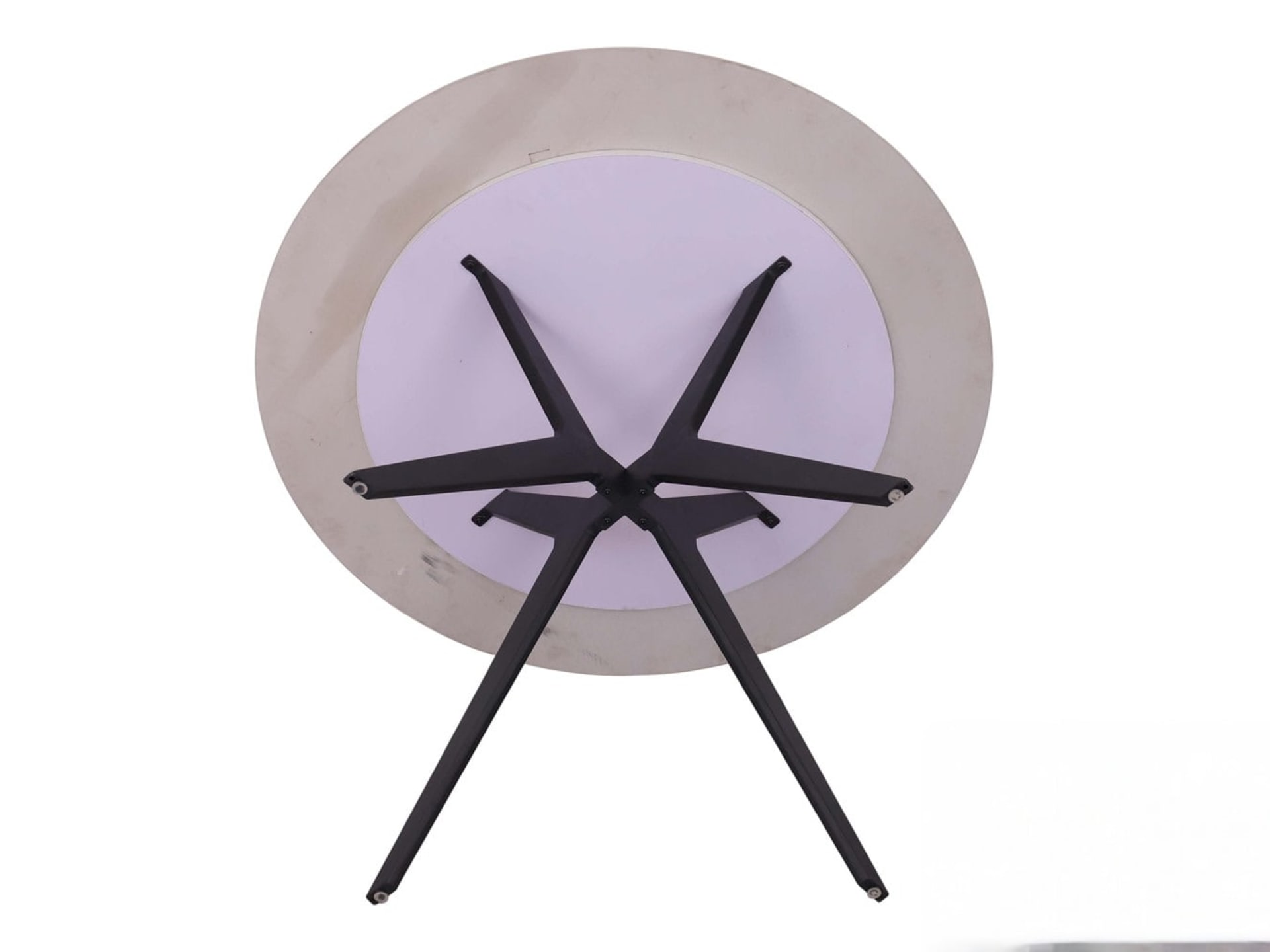 Tafel 'Apollo' 110 cm Rond Glanzend Steen Snow Wit — foto 4 van 7