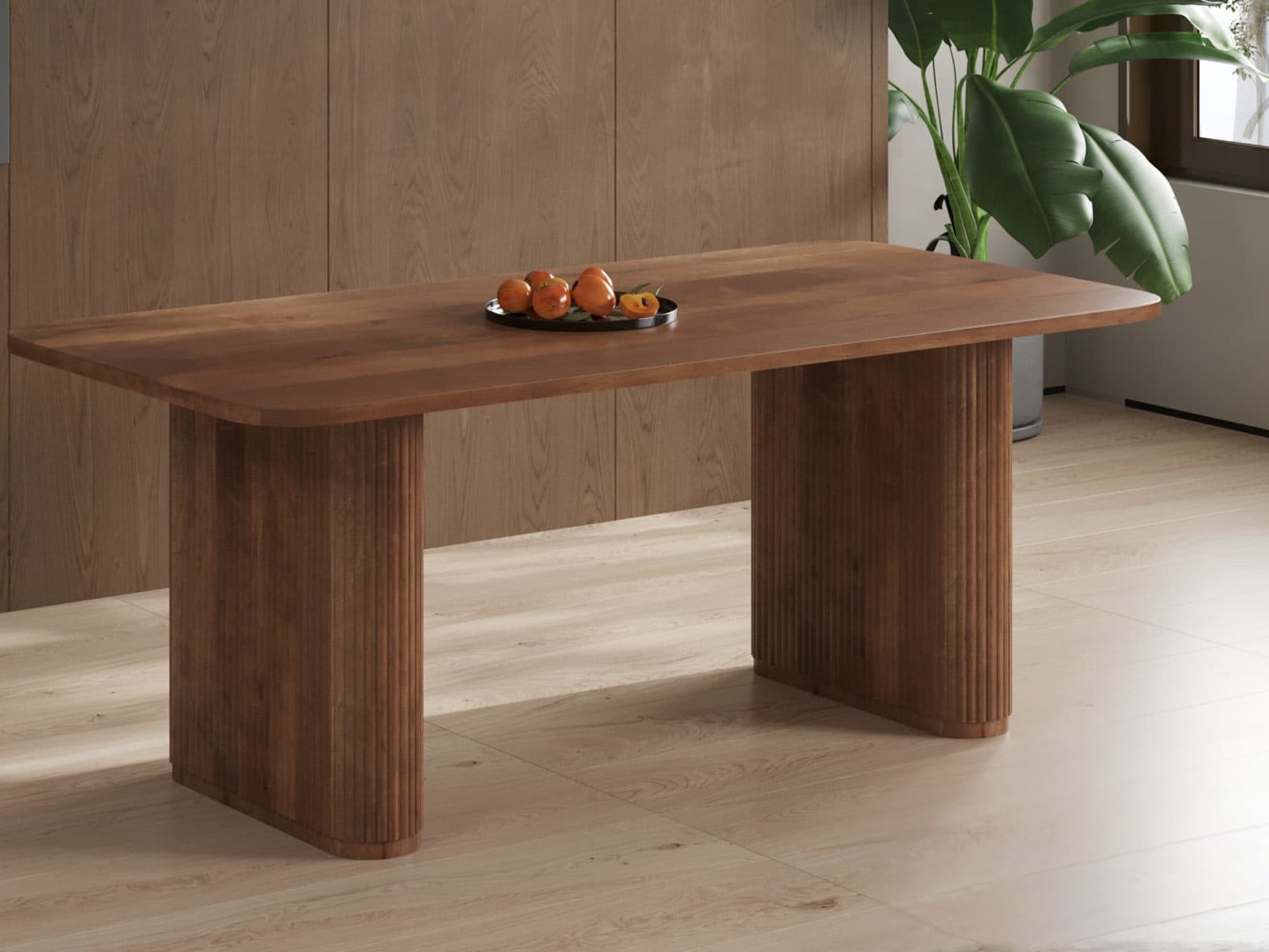 Tafel 'Jean' 200 cm Deens Ovaal Mango hout Lichtbruin — foto 2 van 4