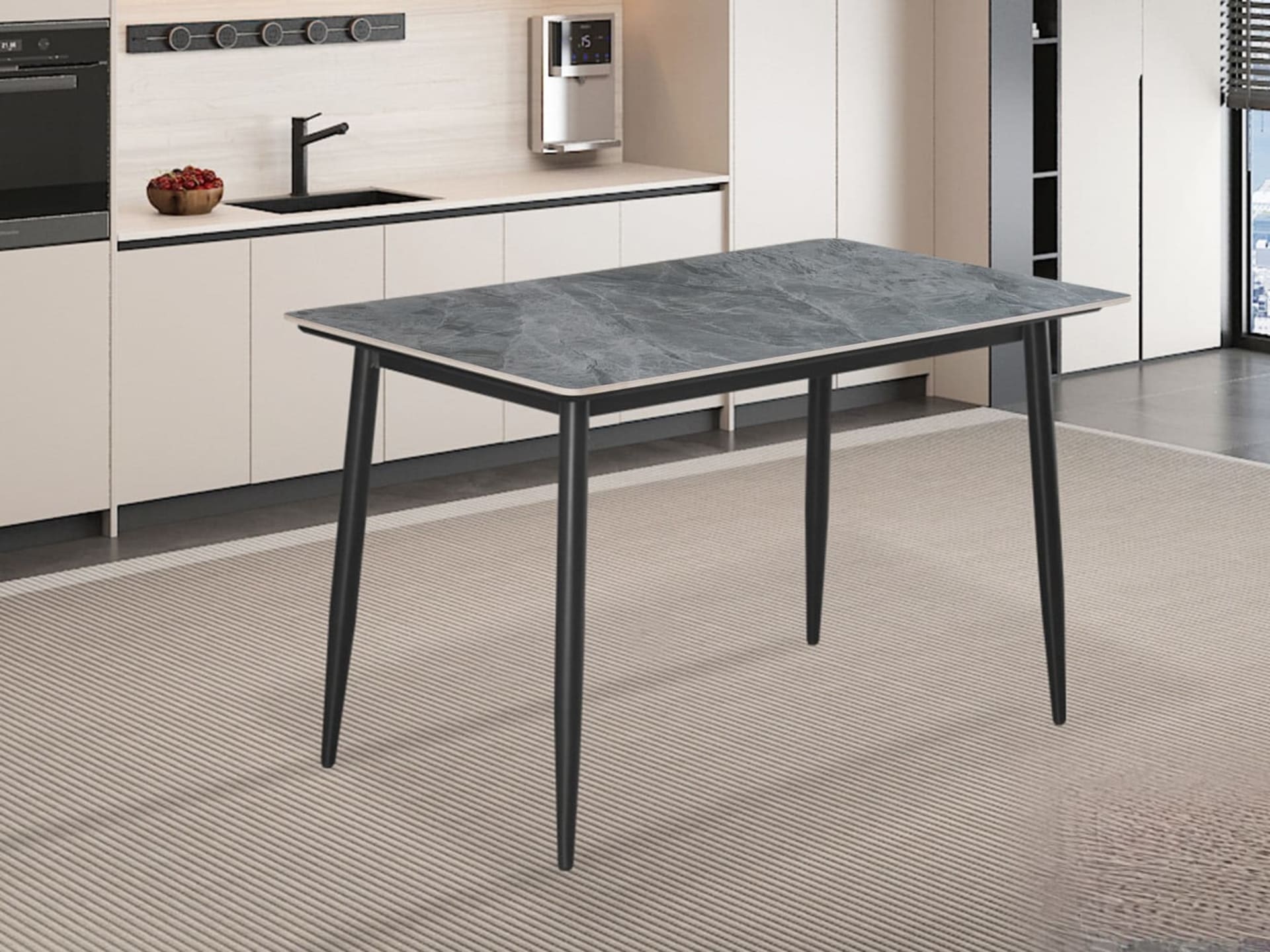 Tafel 'Kenzo' 120 cm Rechthoekig Steen Grijs — foto 2 van 6