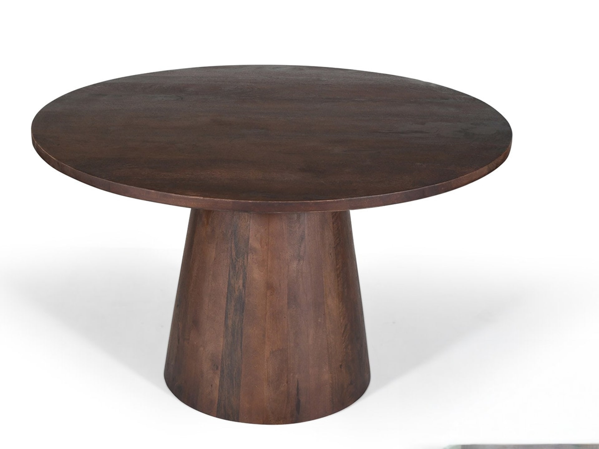 Tafel 'Tommy' 130 cm Rond Mango hout  Bruin — foto 1 van 5