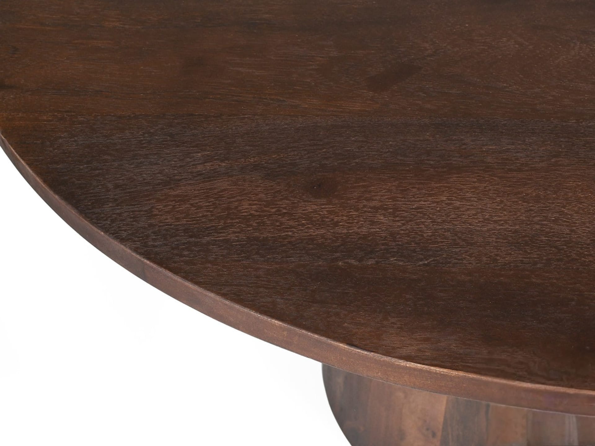 Tafel 'Tommy' 130 cm Rond Mango hout  Bruin — foto 4 van 5