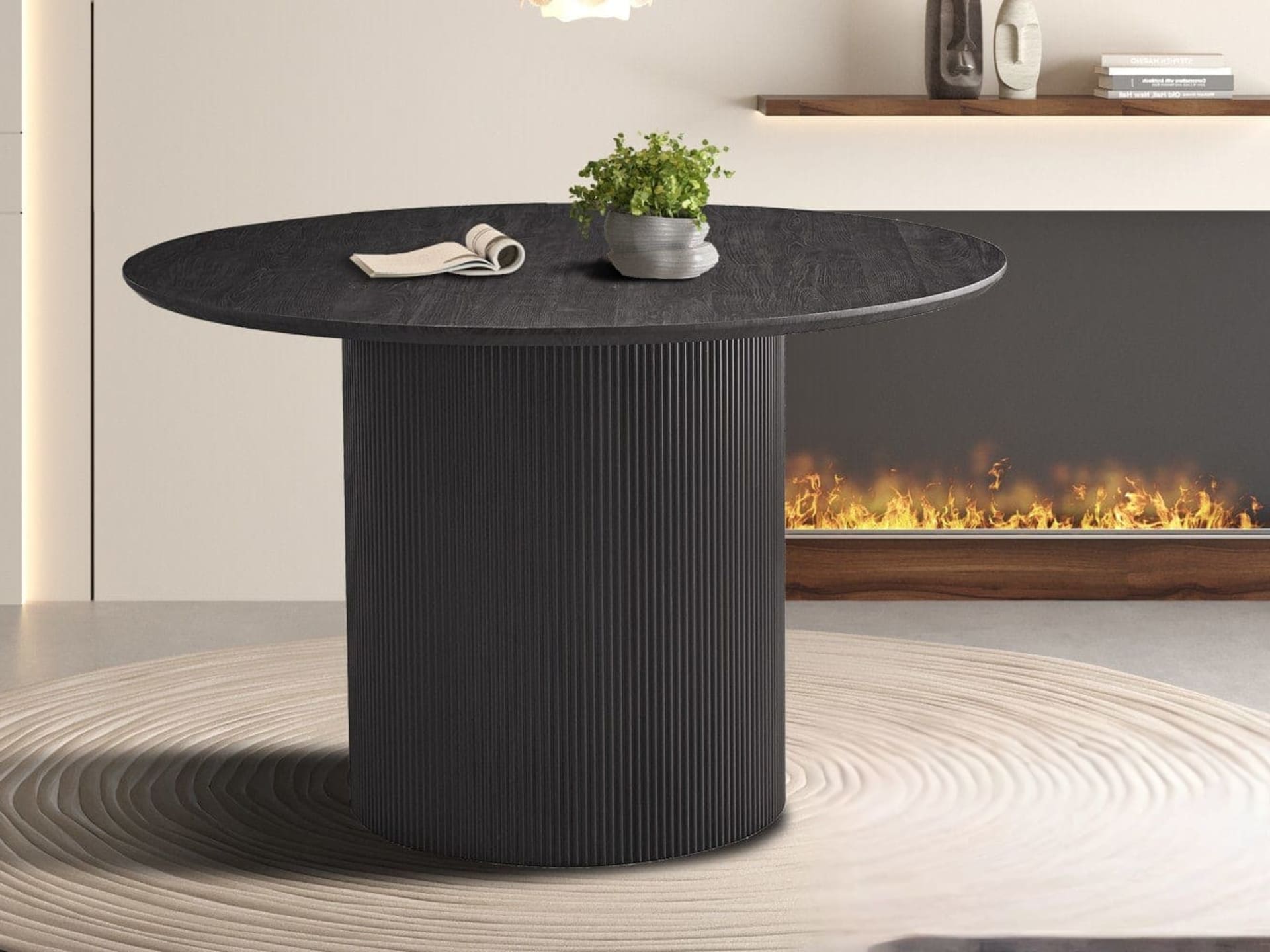 Tafel 'Lagos' 120 cm Rond Decor Donkerbruin — foto 2 van 4