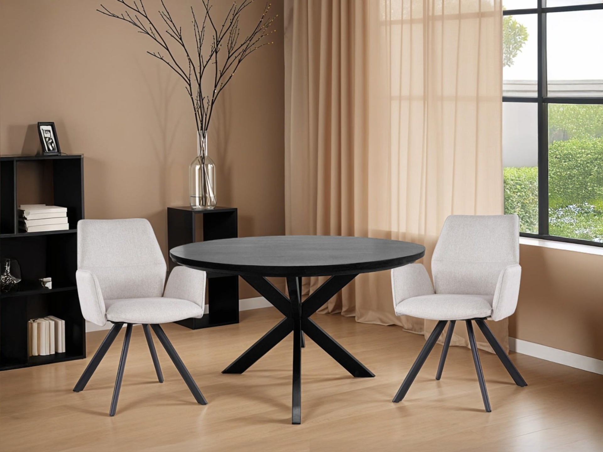 Jesper Round Black 120cm — foto 4 van 6
