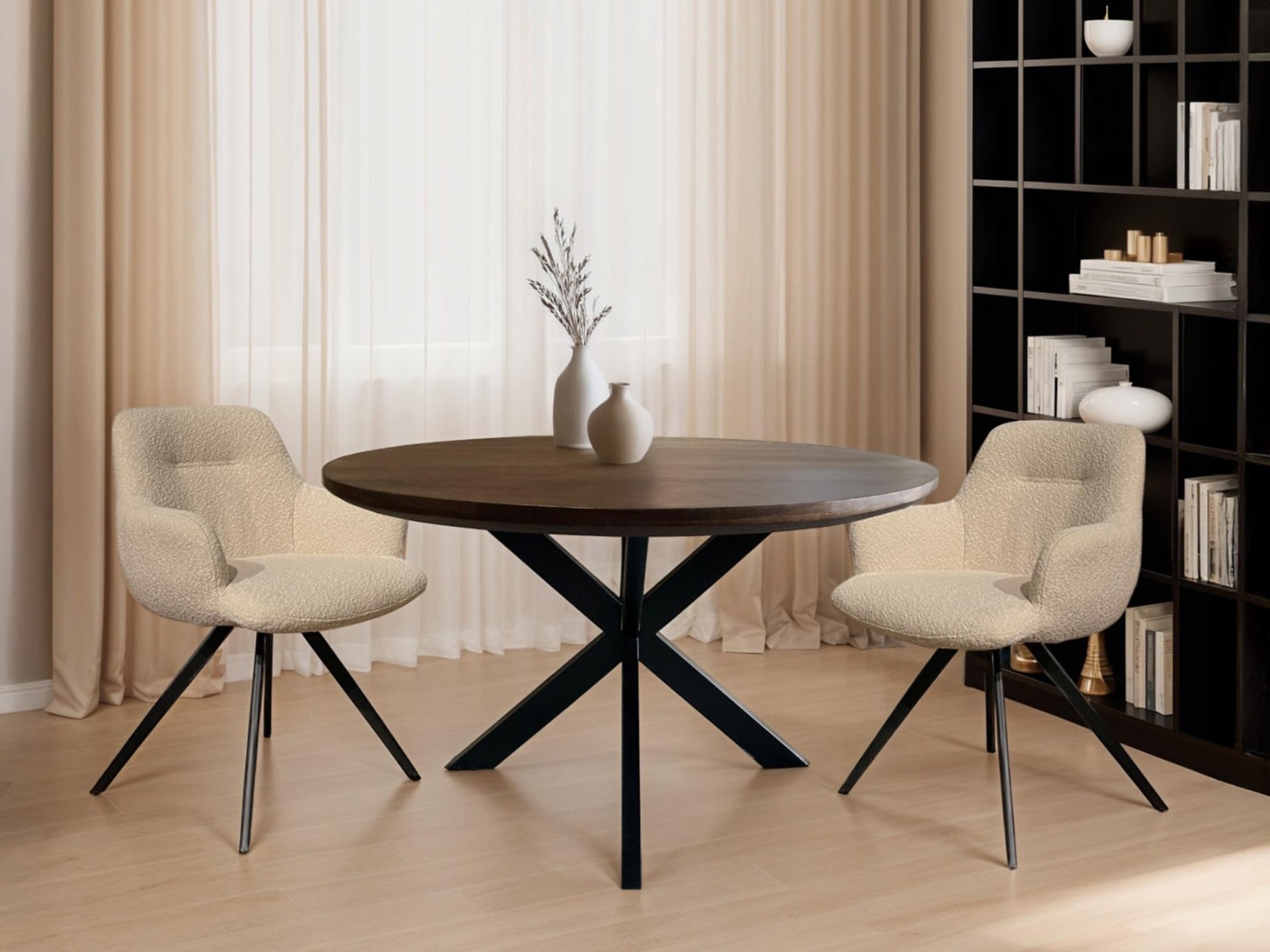 Jesper Round Brown 120cm — foto 5 van 6