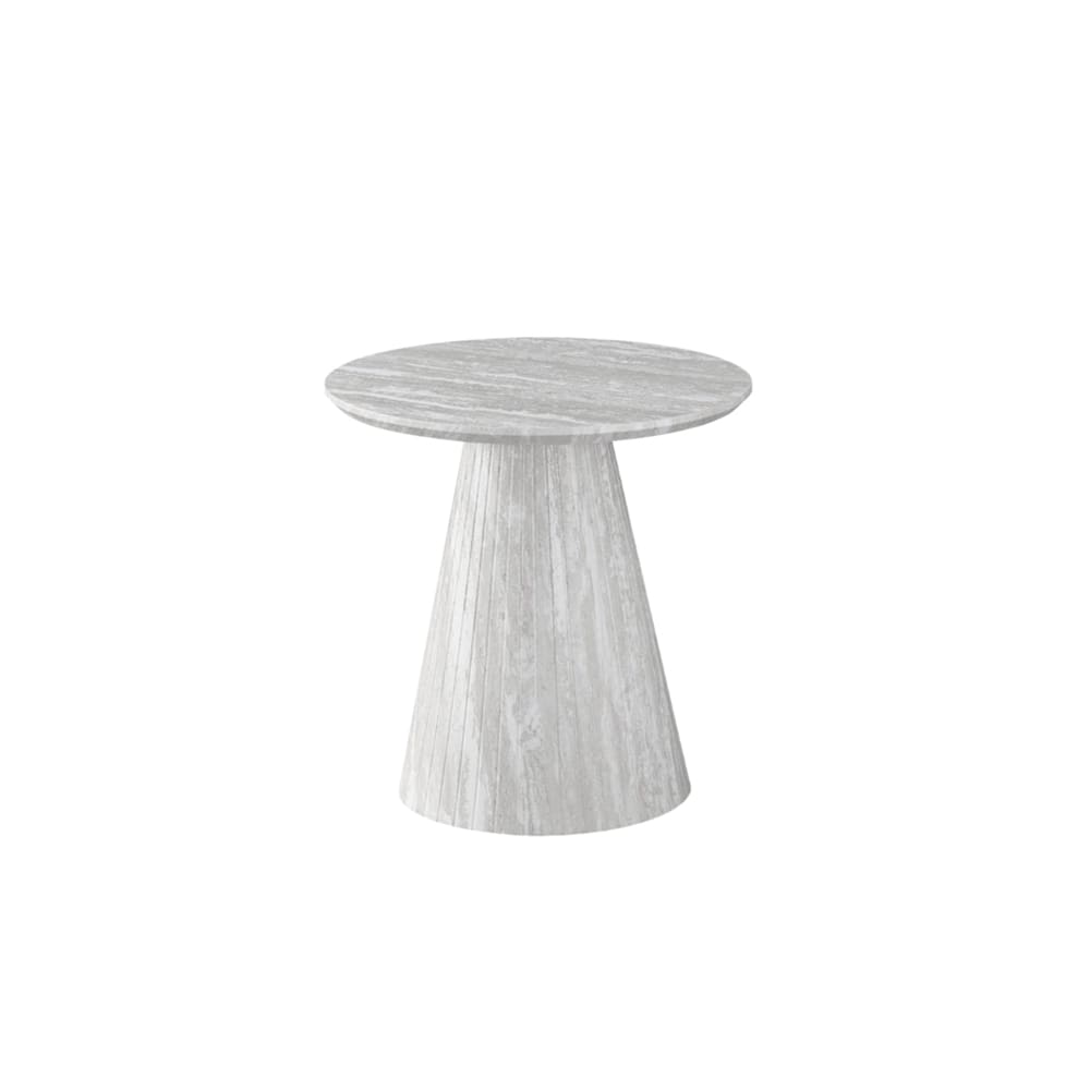Avanos Bijzettafel Ø 55 Beige Fineer