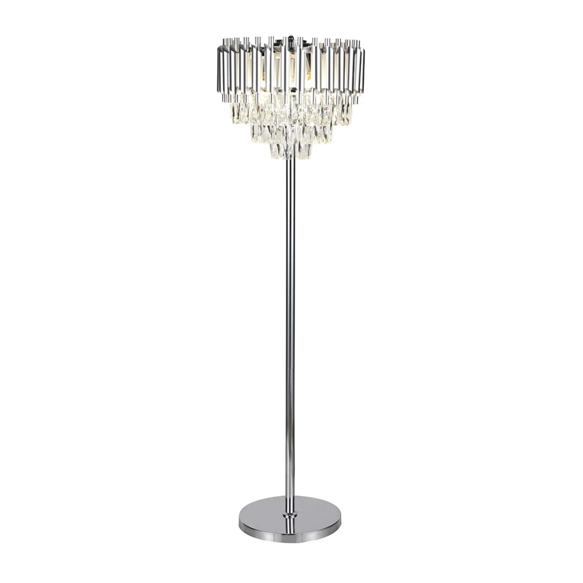 Vloerlamp zilver
