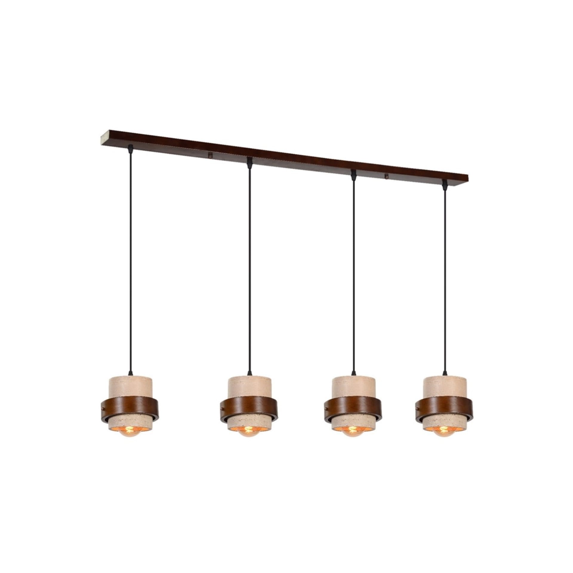 Plafondlamp travertijn 101 cm — foto 2 van 2
