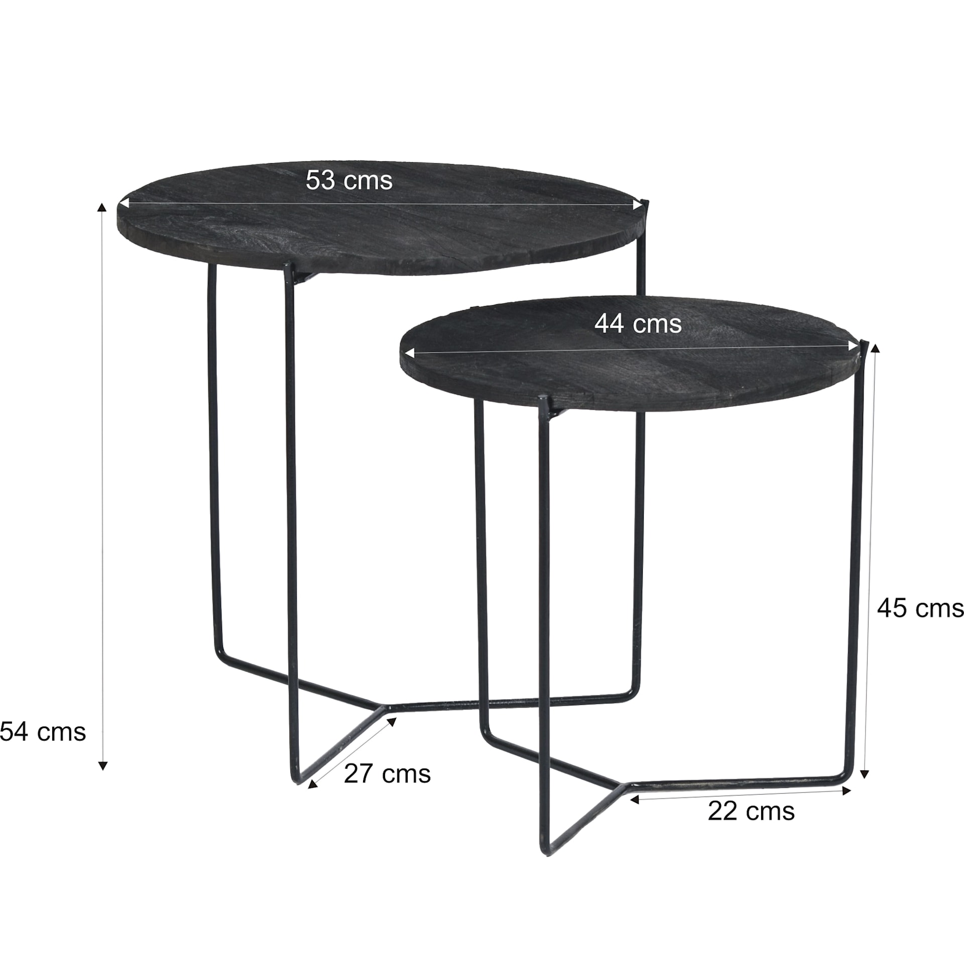 Mason Black/Black Set of 2 — foto 4 van 4
