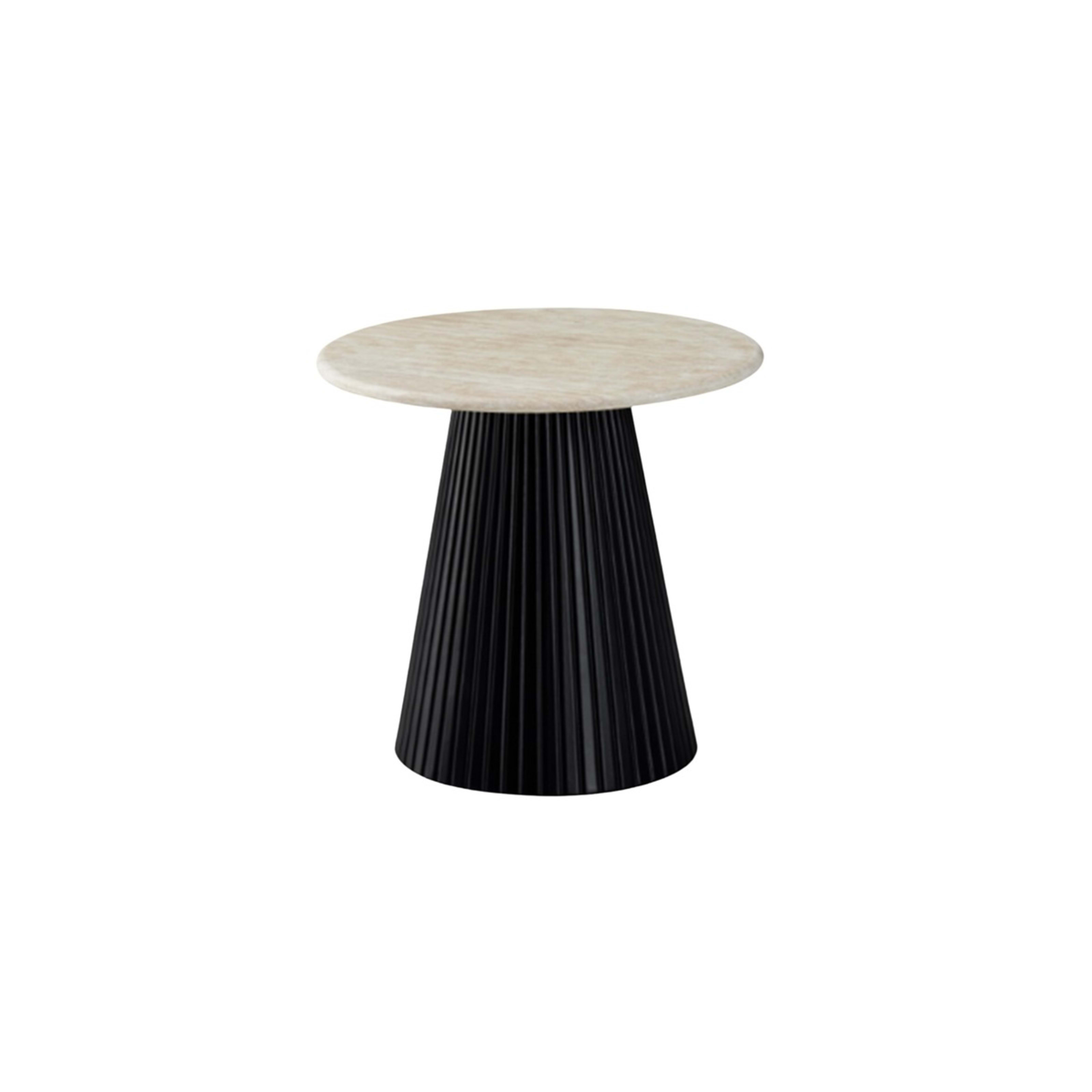 Kimberly Black Bijzettafel Ø 55 Zwart Marmer