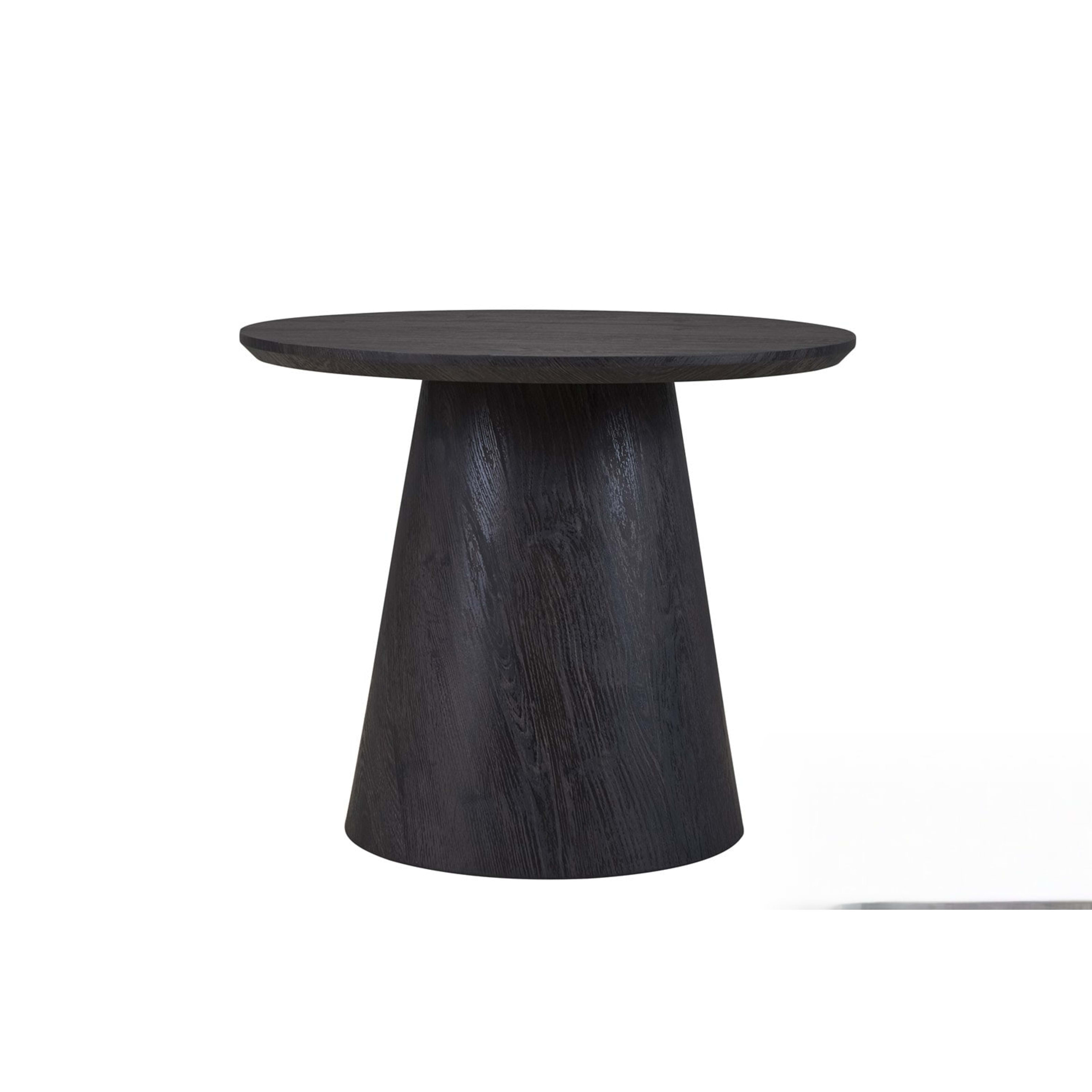 Bijzetttafel 'Miklos' 60 cm Rond Decor Donkerbruin