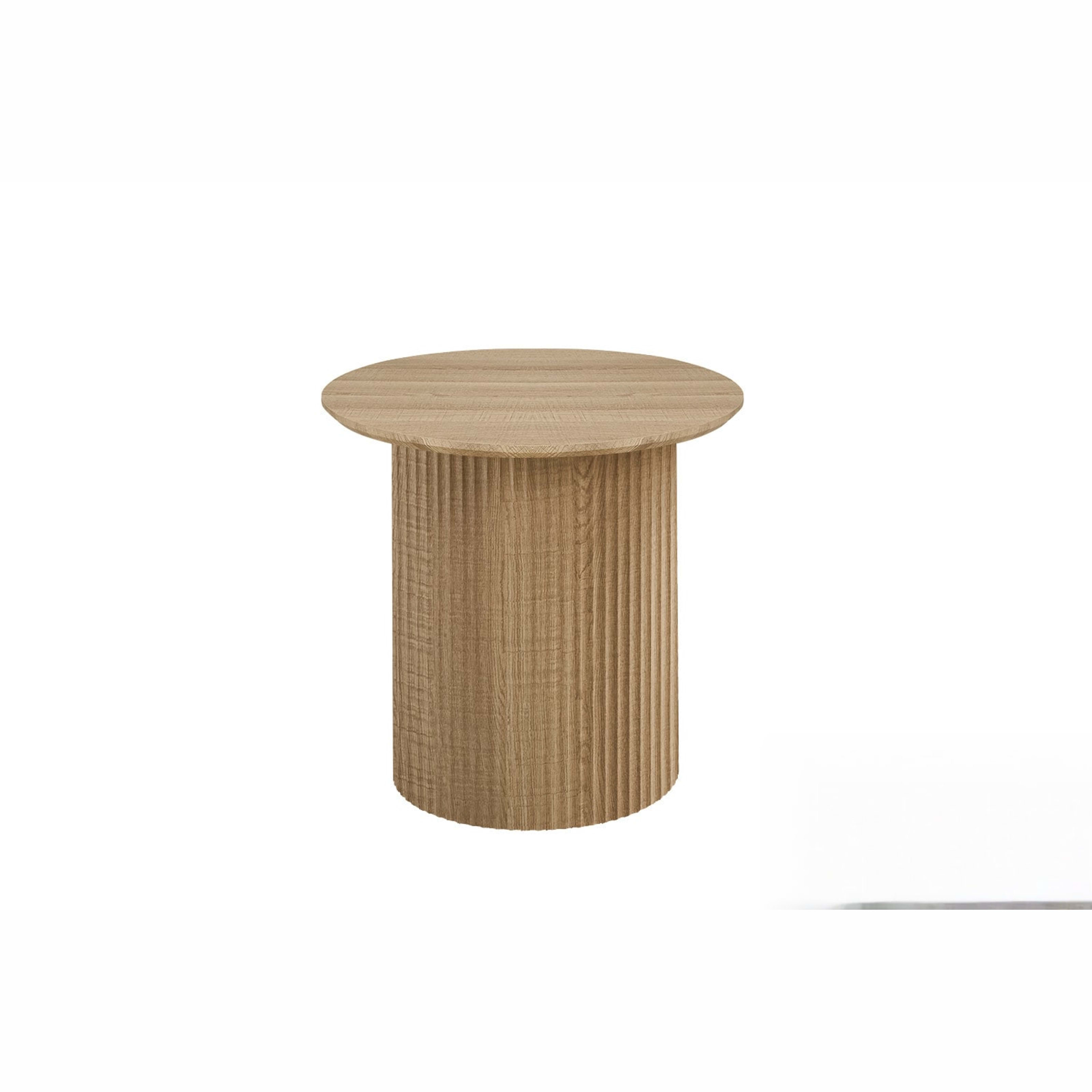 Salontafel 'Lagos' 50 cm Rond Decor Eik Naturel