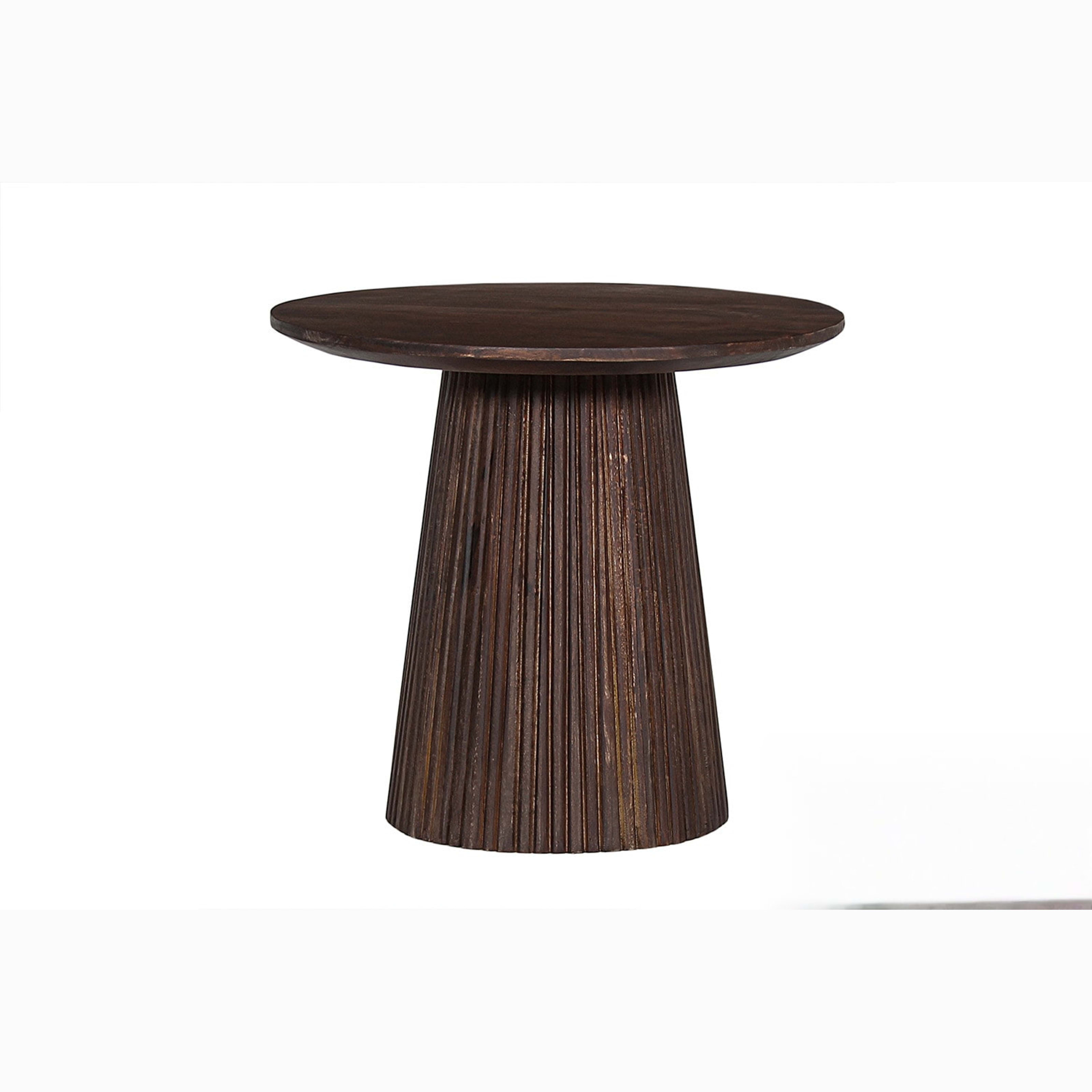 Salontafel 'Miguel' 50 cm Rond Mango hout Donkerbruin