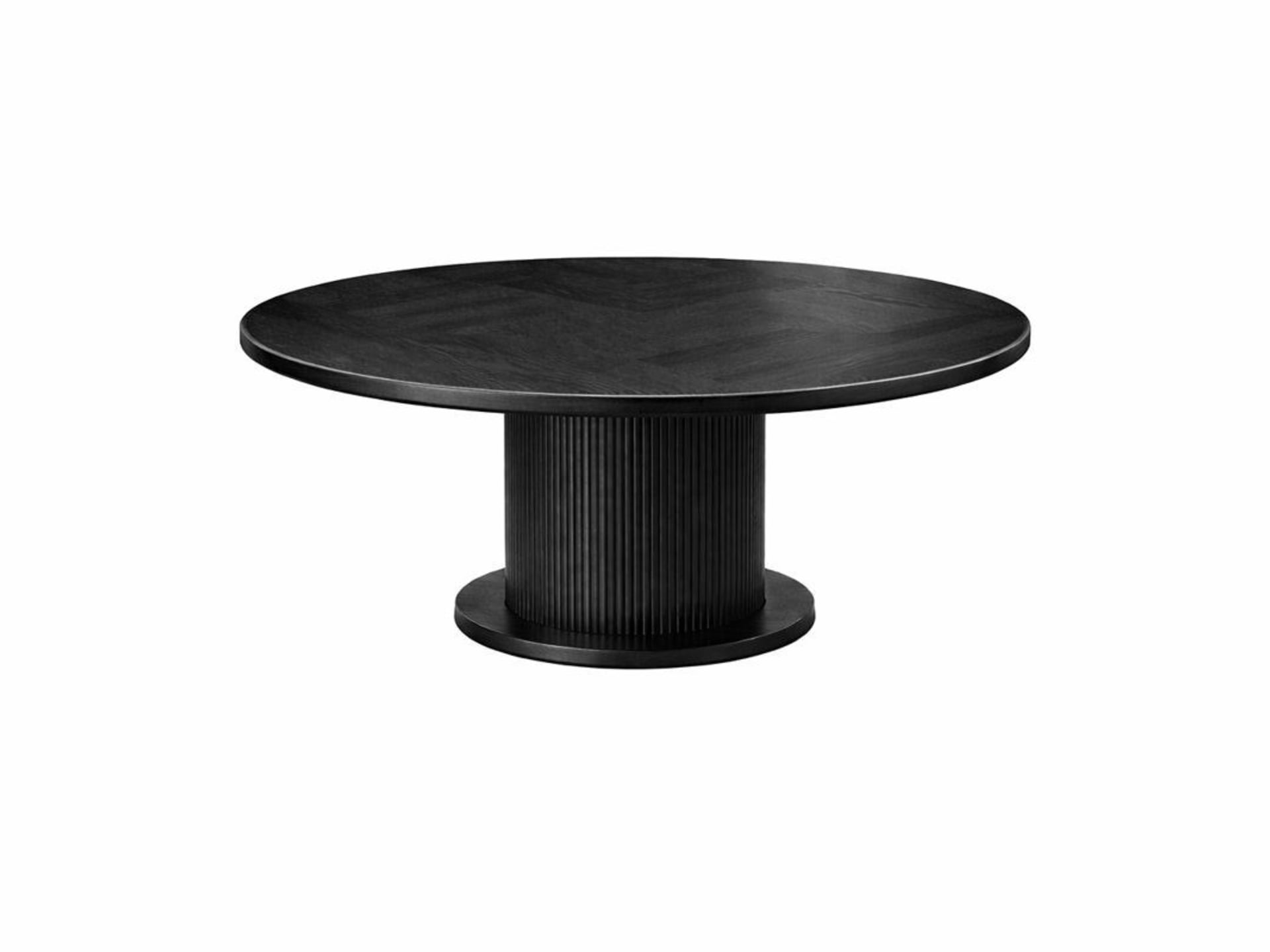Taksim Salontafel Ø 110 Zwart Visgraat