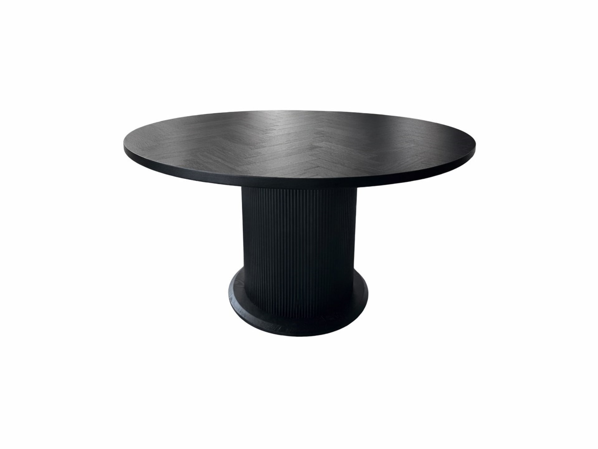 Taksim Eettafel Ø 130 Zwart Visgraat