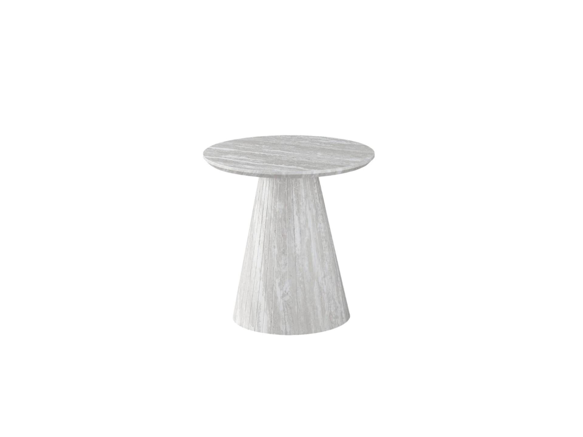 Avanos Bijzettafel Ø 55 Beige Fineer