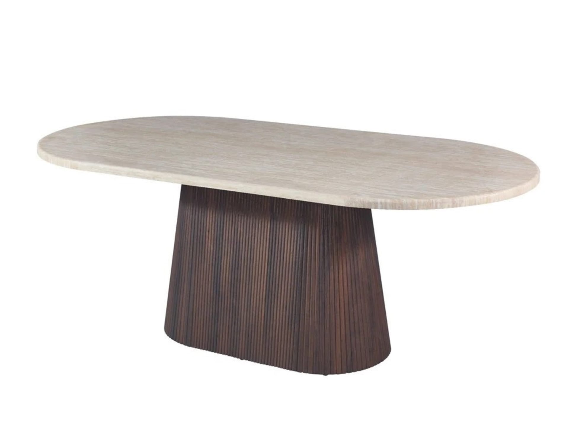 Kimberly Brown Eettafel 180×90×75 Flintstone Marmer