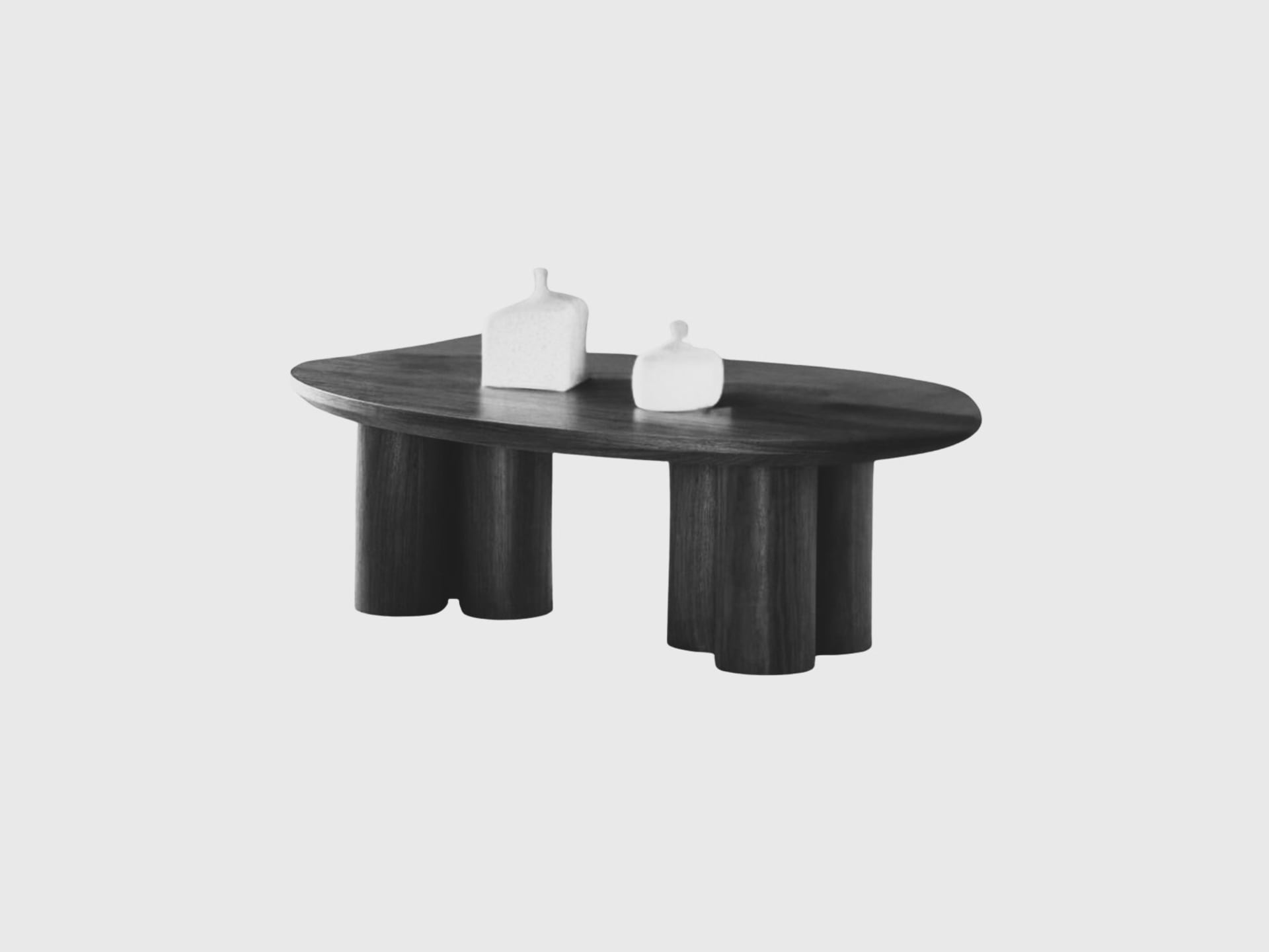 Royal Salontafel 140×80×45 Zwart Fineer Ovaal