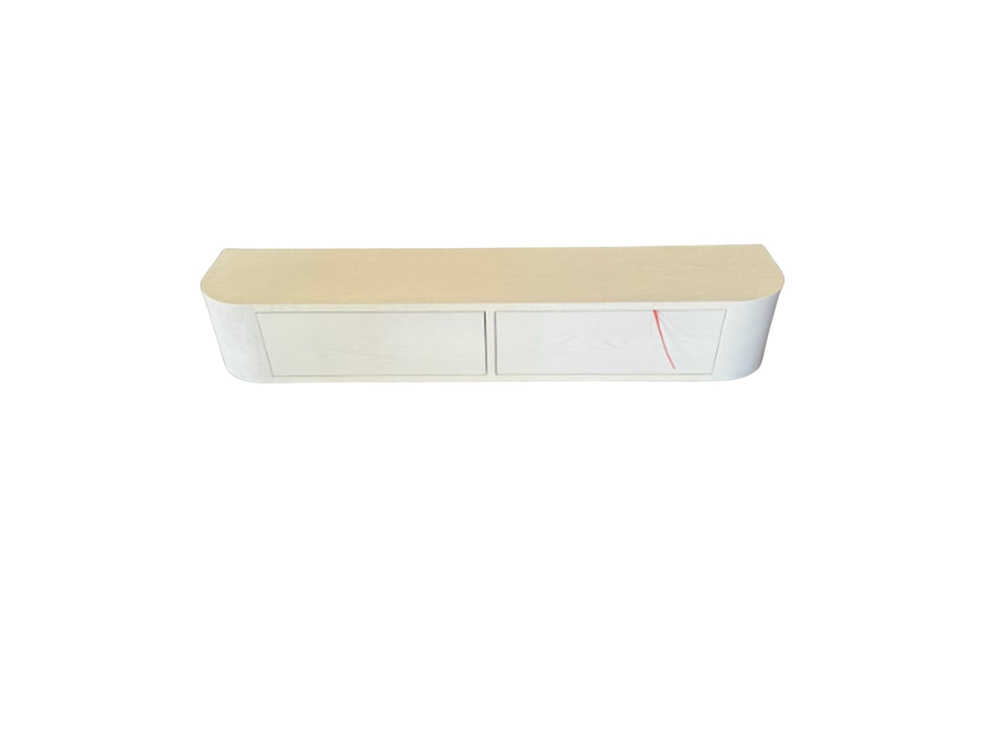 TV Kast LOTUS WALL CABINET CREAM VENEER PLAIN 120X24X20