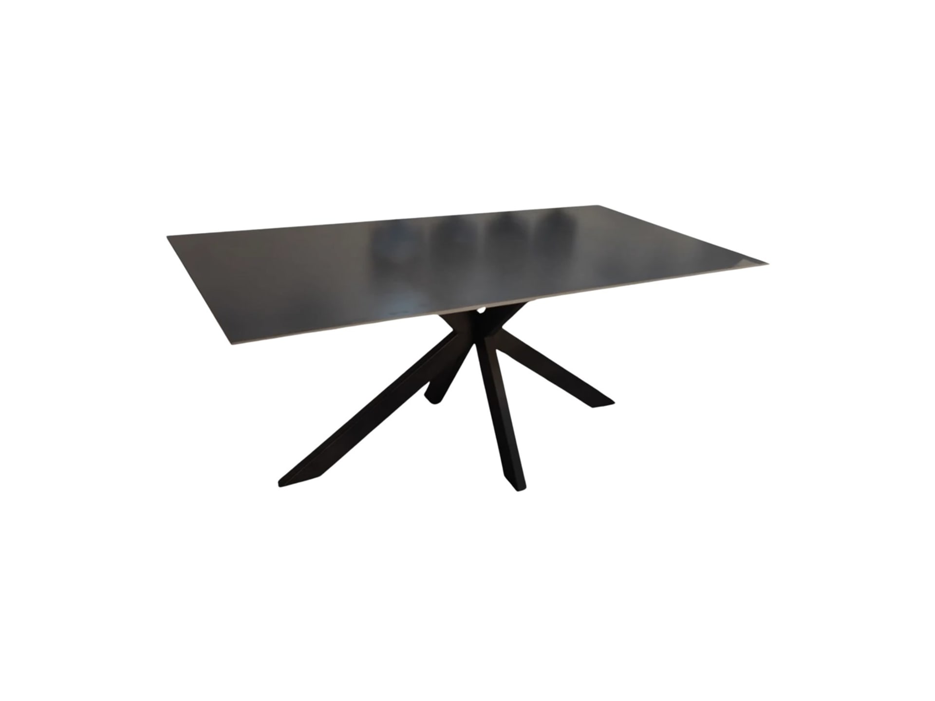 Octopus Eettafel 180×90 Zwart Sintersteen