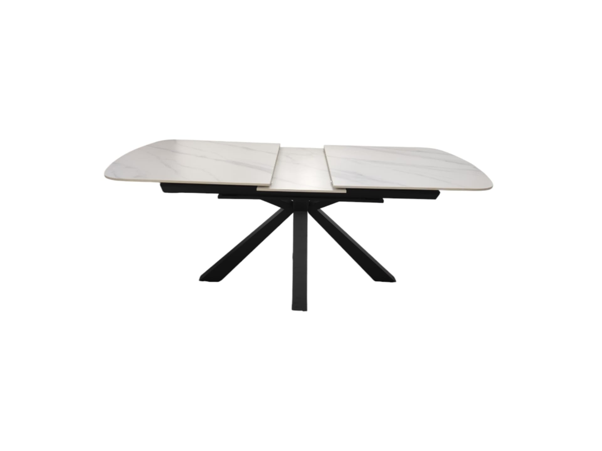 Octopus Eettafel 180/220×90 Zwart Sintersteen