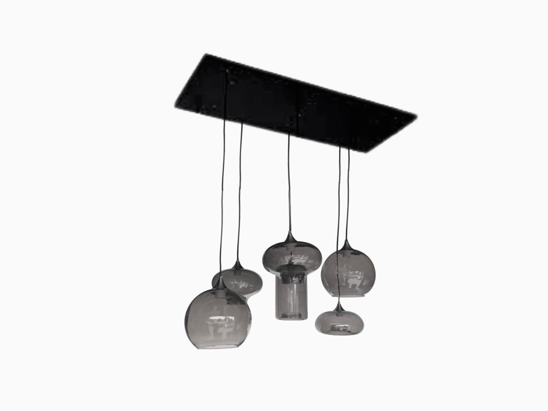 Plafondlamp Orbits QL1083 rookglas