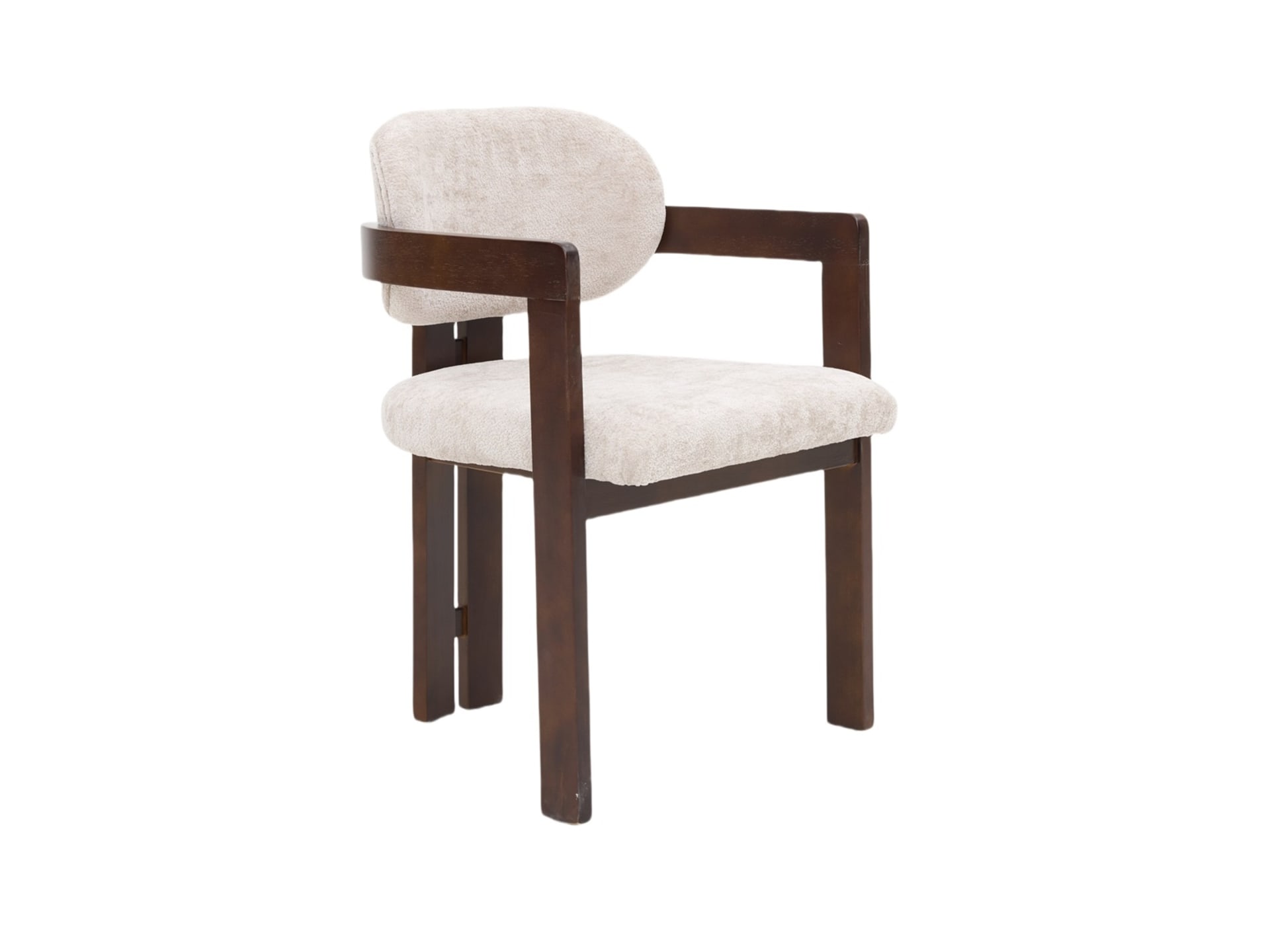 Eetkamerstoel Dubai ZB-5576 taupe, bruin onderstel