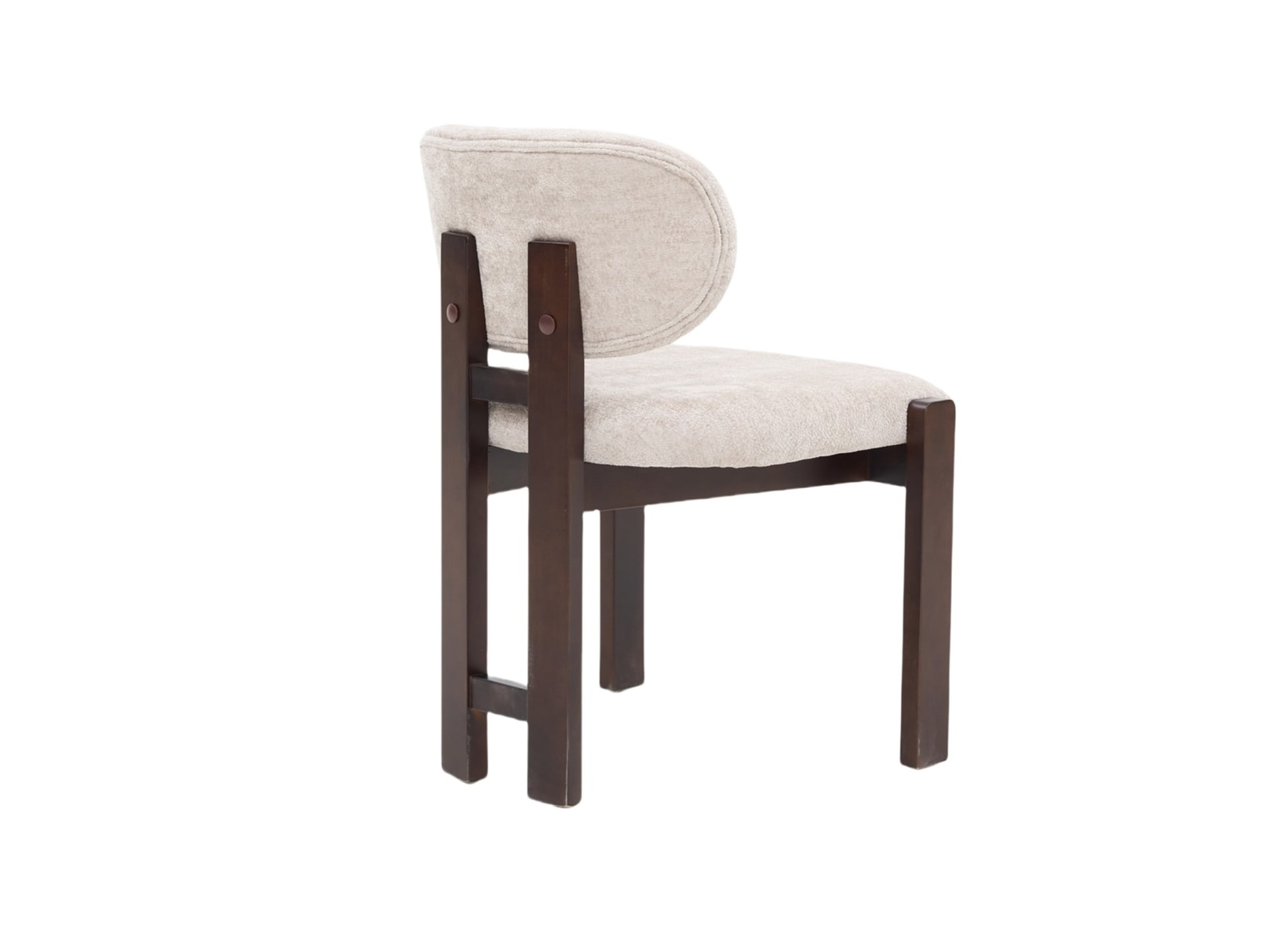 Eetkamerstoel Desirey ZB-5685 taupe, bruin onderstel