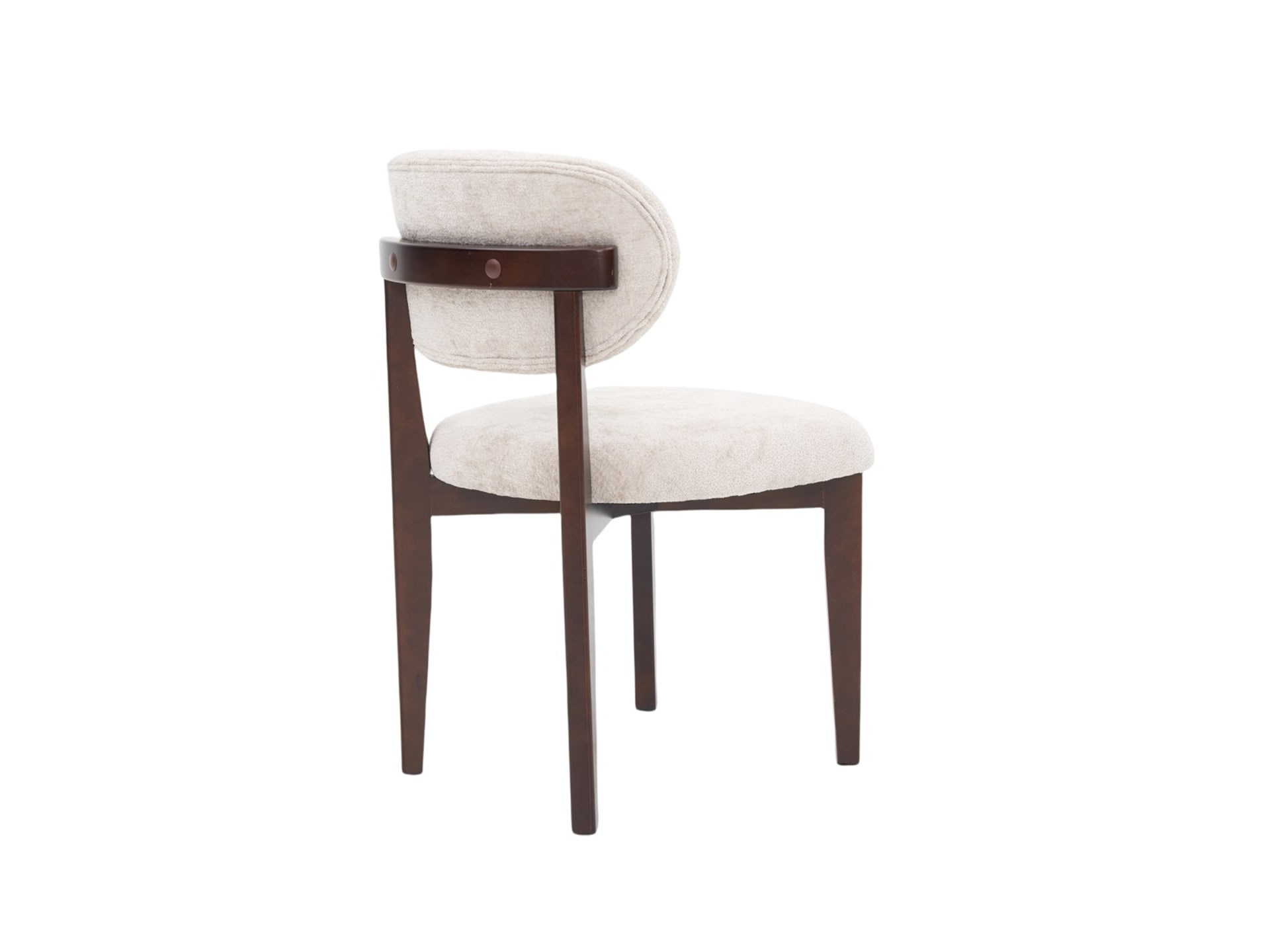 Eetkamerstoel Silla taupe, bruin onderstel