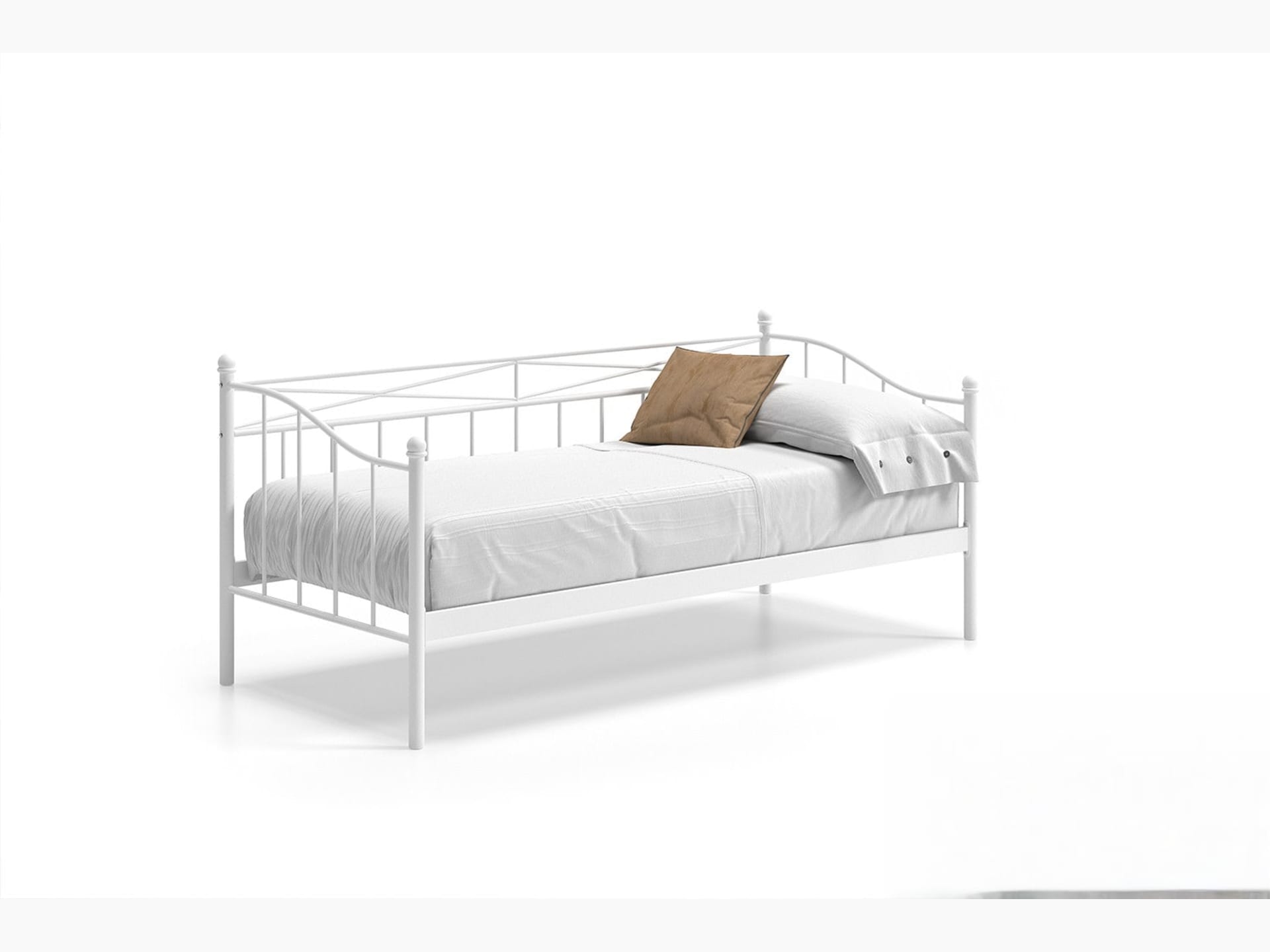 Bed 'Sablo' 90×200 met lattenbodem Wit — foto 5 van 6