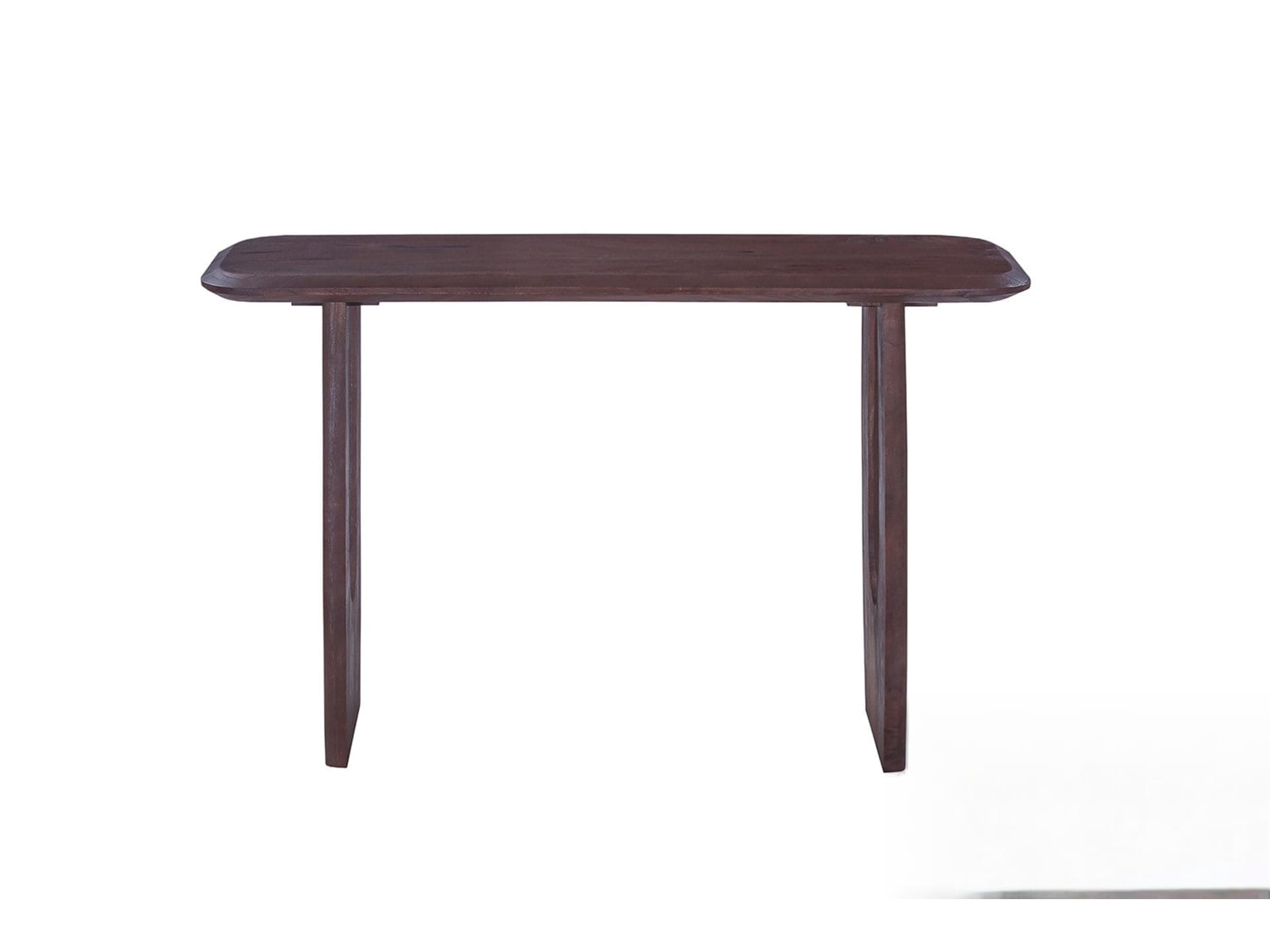 Console 'Braga' Deens Ovaal Mango hout Donkerbruin — foto 1 van 4