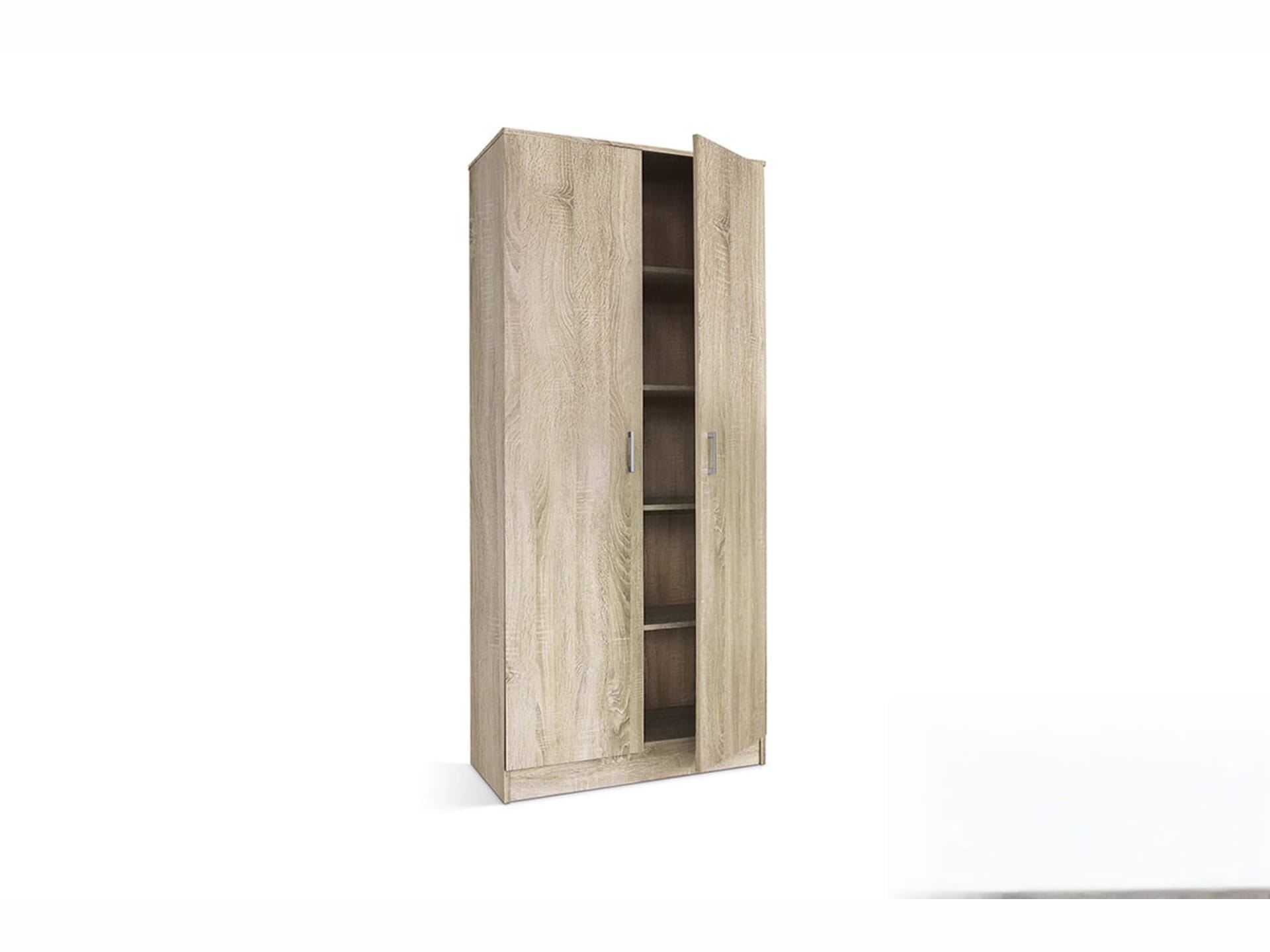 Opbergkast 'Ray' 2 deuren en 4 legplanken 80 cm Sonoma — foto 5 van 6