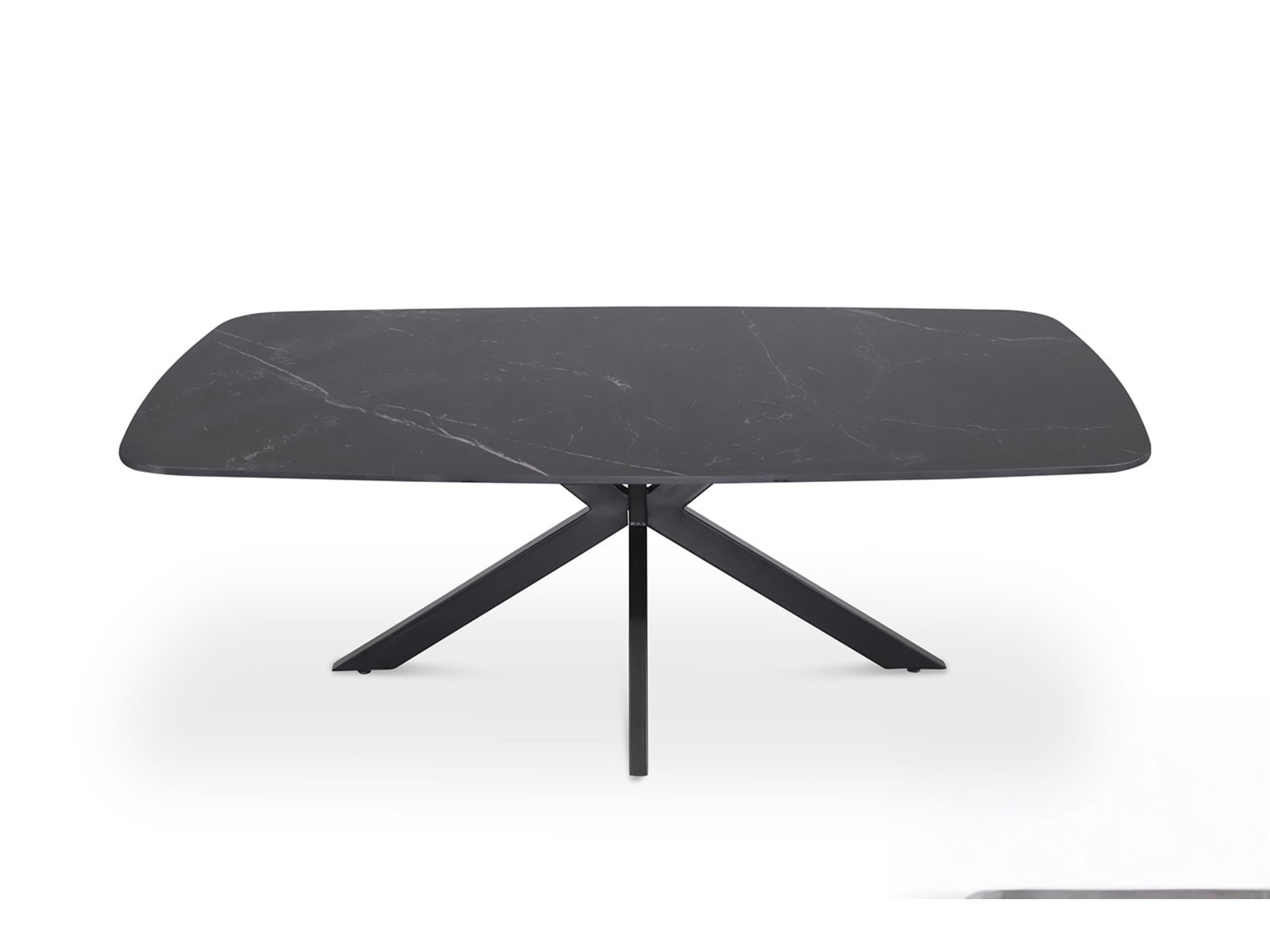 Salontafel 'Apollo' 130 cm Deens Ovaal Steen Zwart