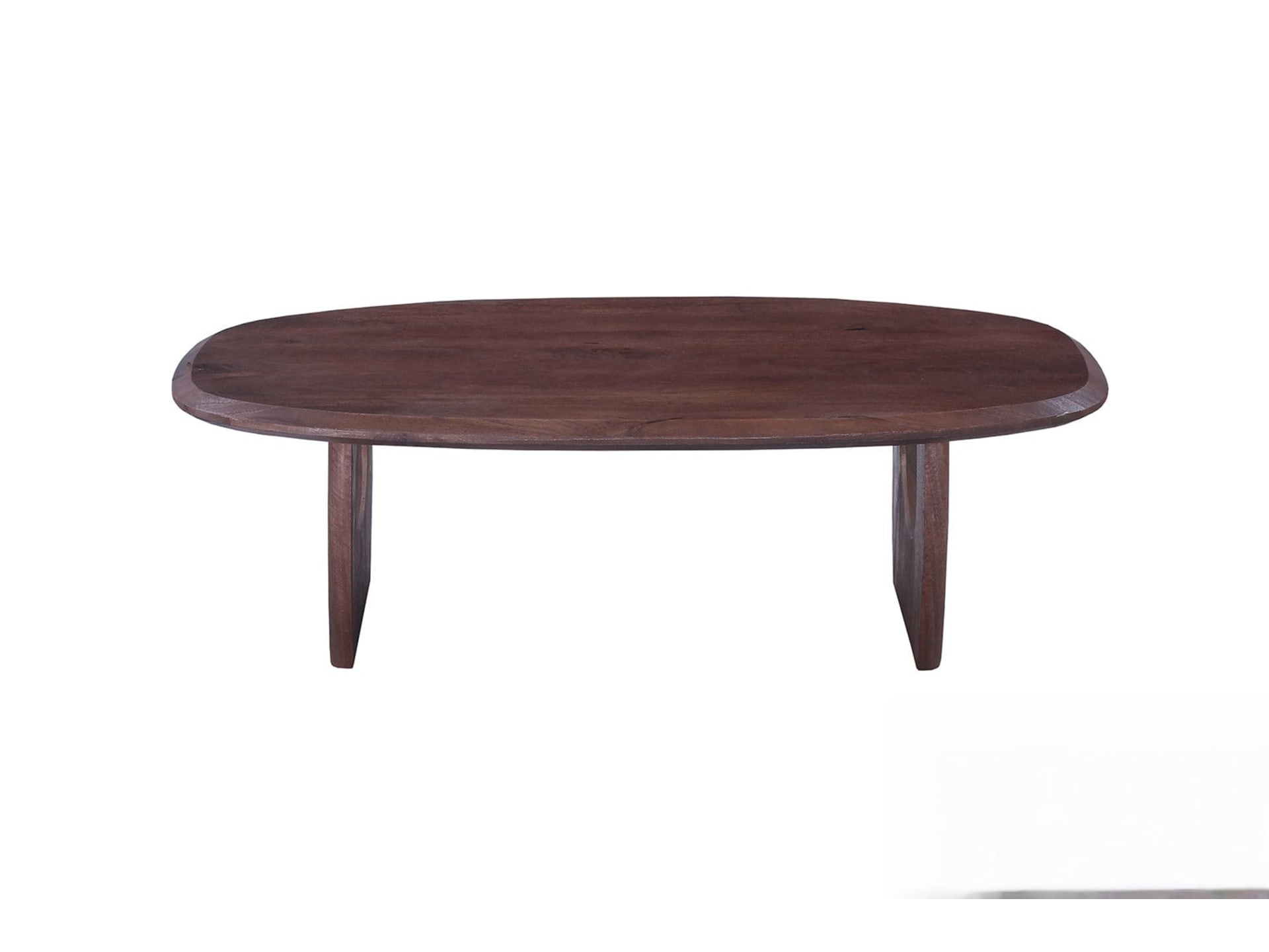 Salontafel 'Braga' Deens Ovaal Mango hout Donkerbruin — foto 1 van 4