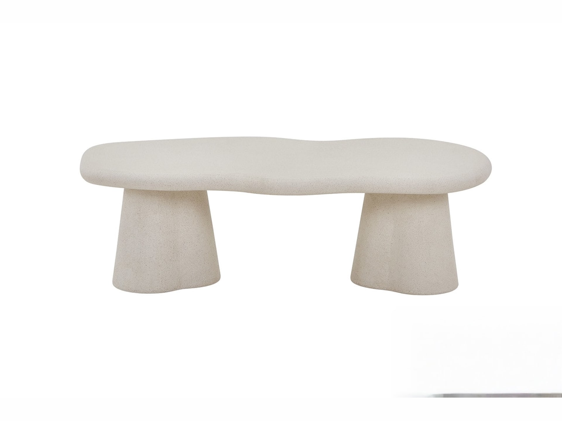 Salontafel 'Faro' 130 cm Organisch Cement — foto 1 van 5