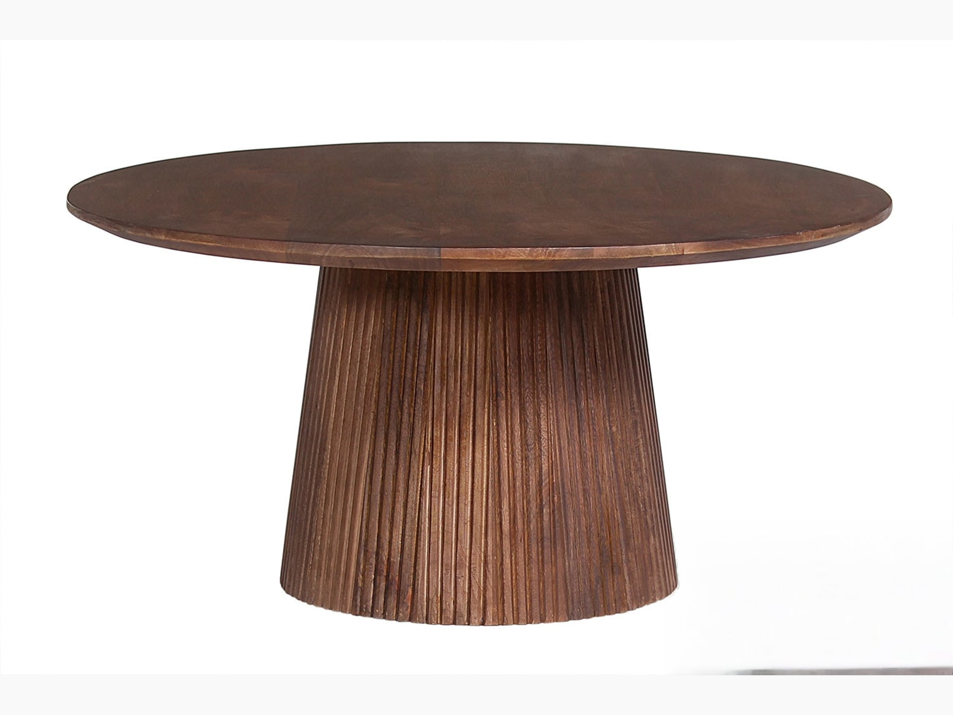 Salontafel 'Miguel' 80 cm Rond Mango hout Lichtbruin — foto 1 van 5