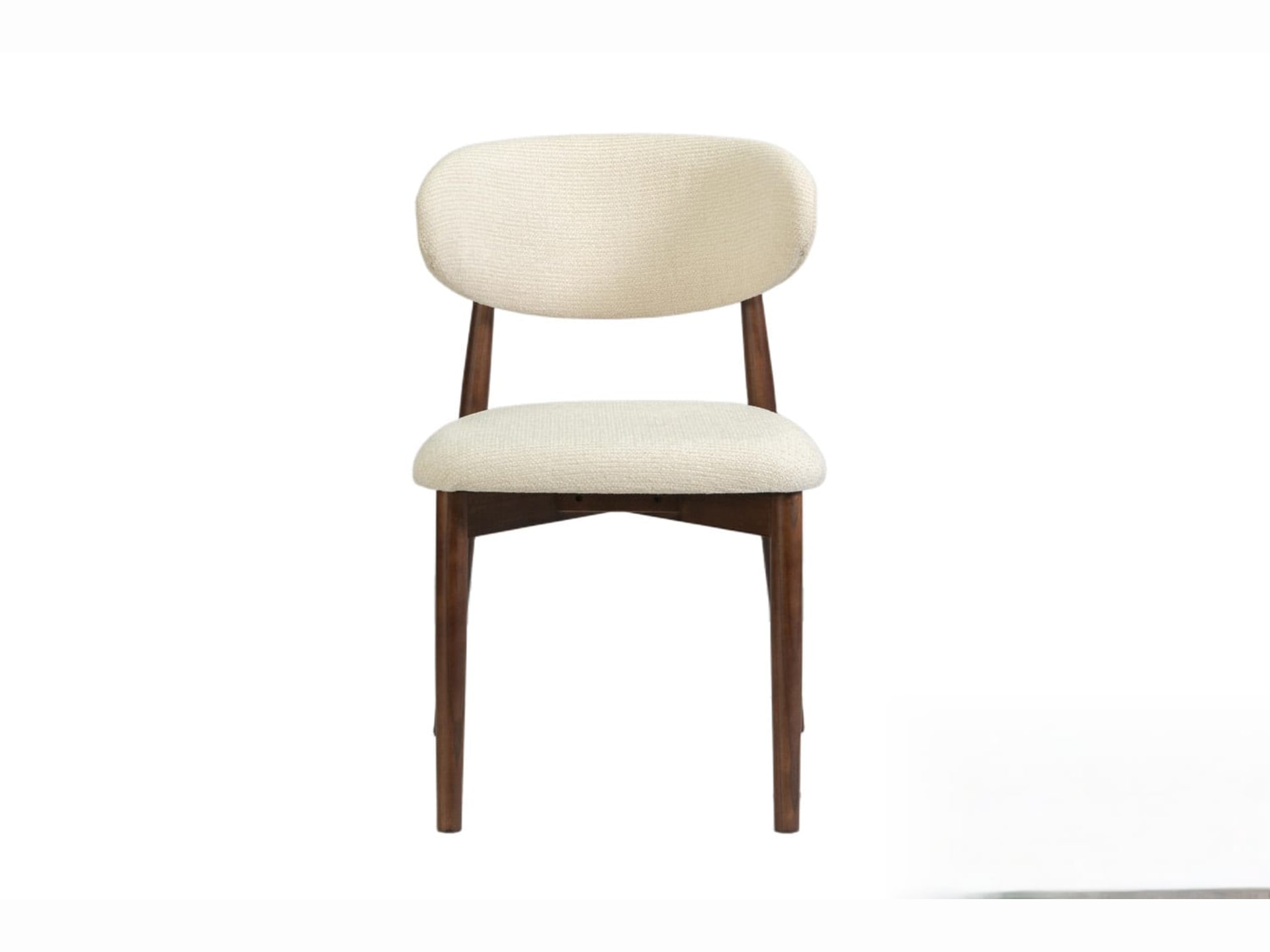 Stoel 'Clara' Essenhout Walnoot Ote Milan 103 Beige Gemonteerd — foto 1 van 4