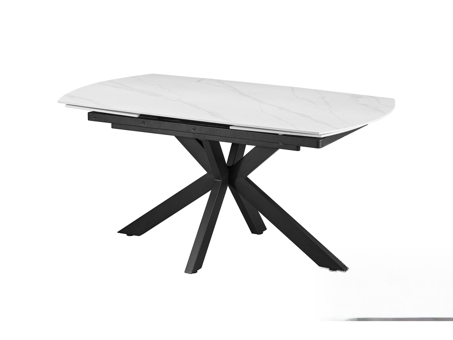 Uitschuifbare tafel 'Ares' 160-240 cm Deens Ovaal Steen Wit — foto 3 van 6