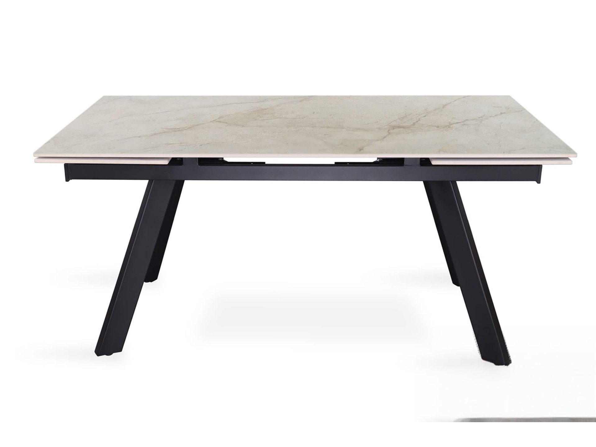 Uitschuifbare tafel 'Hera' 160-240 cm Rechthoekig Glanzend Shakespear Beige — foto 1 van 4