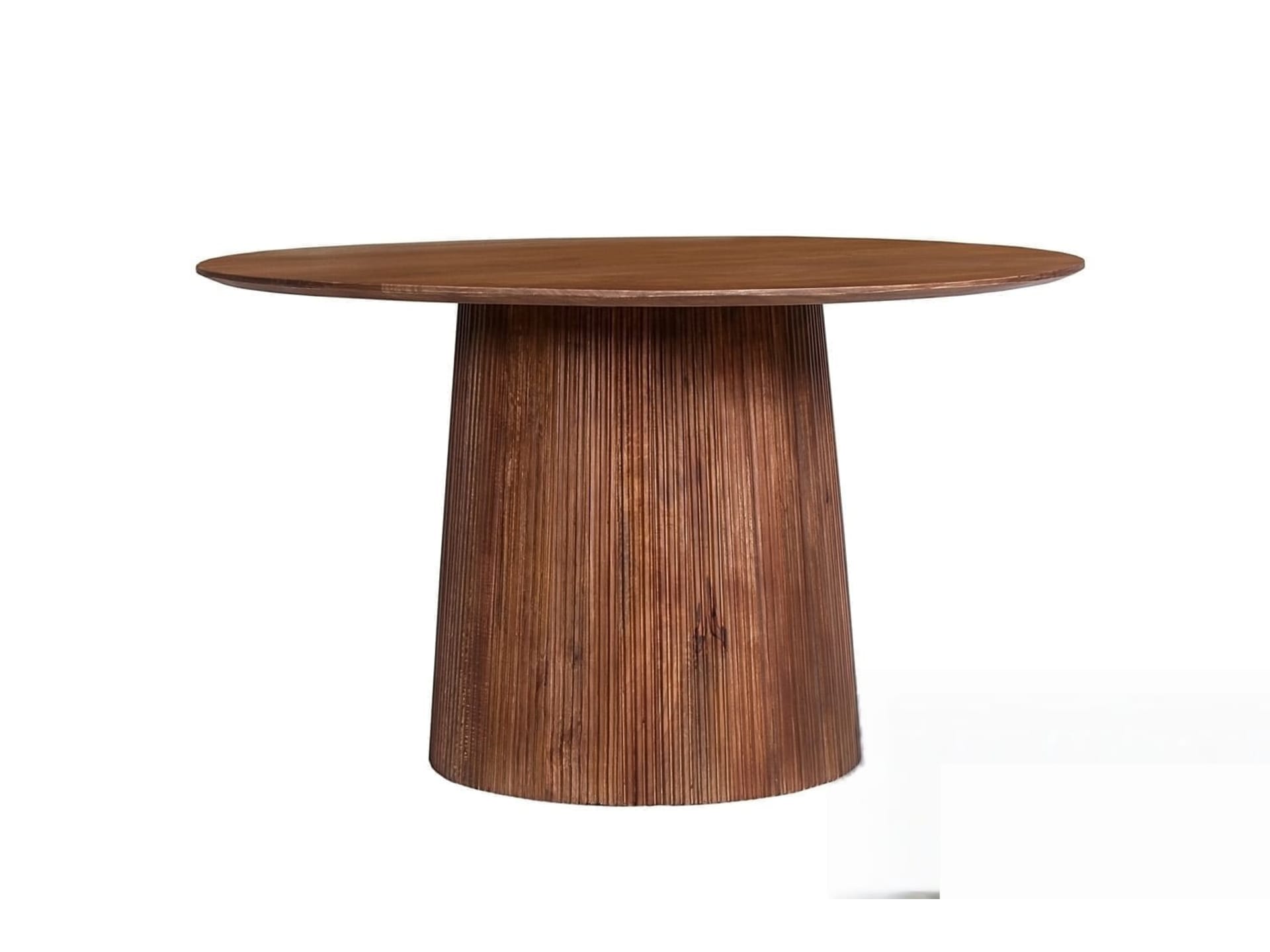 Tafel 'Miguel' 130 cm Rond Mango hout Lichtbruin — foto 1 van 4