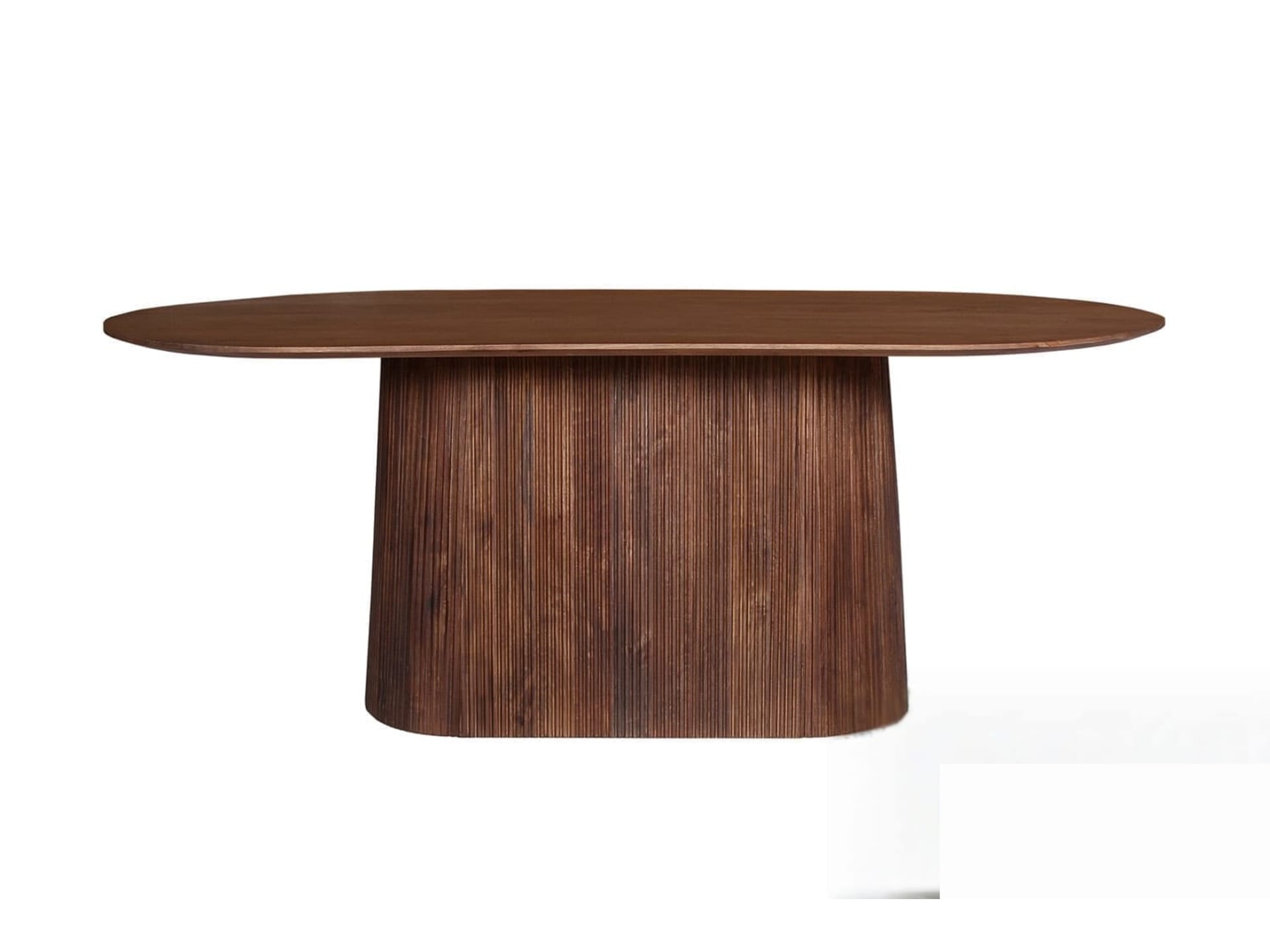 Tafel 'Miguel' 200 cm Ovaal Mango hout Lichtbruin — foto 1 van 4