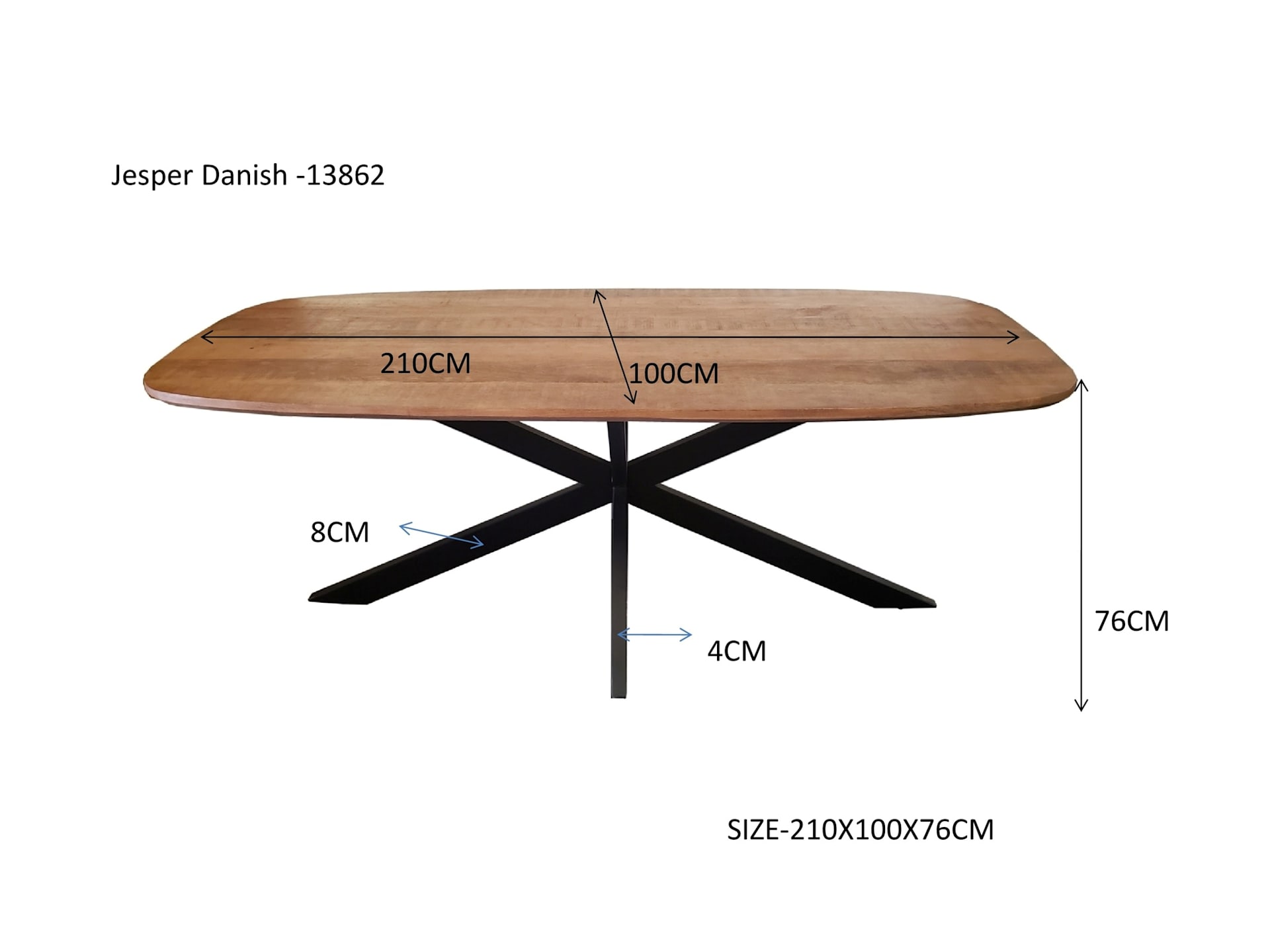 Jesper Danish Oval 210cm — foto 6 van 7