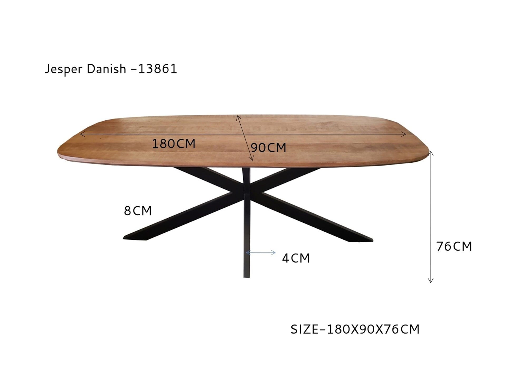 Jesper Danish Oval 180cm — foto 7 van 7