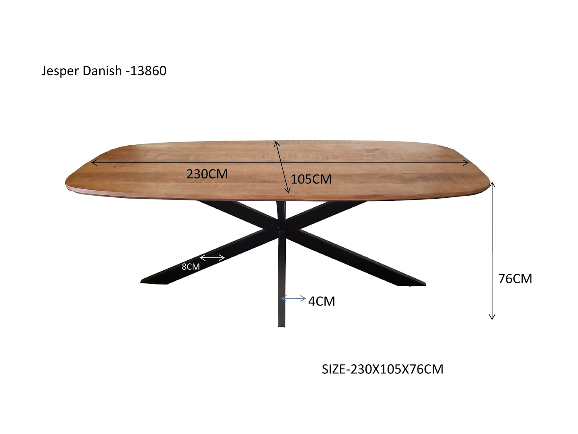 Jesper Danish Oval 230cm — foto 6 van 7