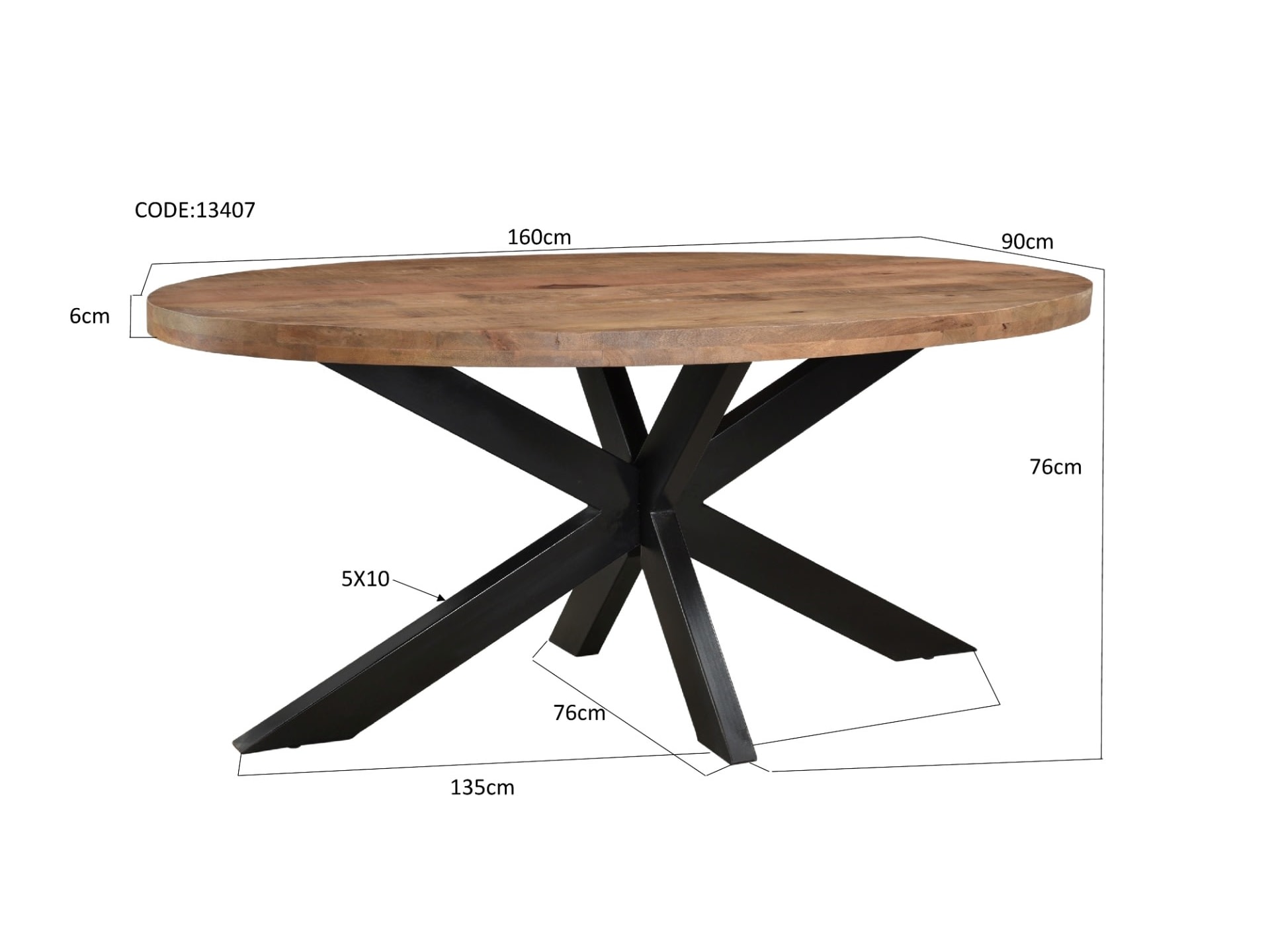 Sturdy Oval 160cm — foto 5 van 6