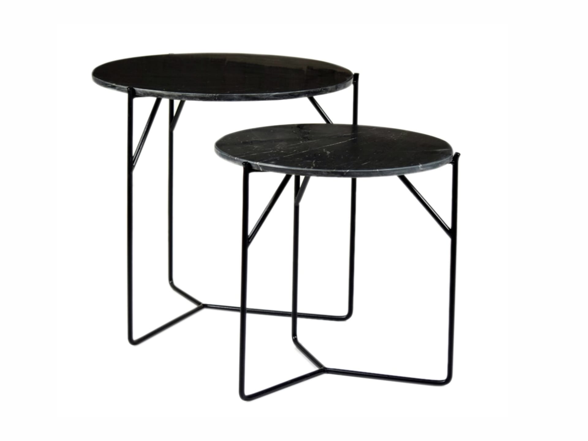 Mason Marble Black/Black Set of 2