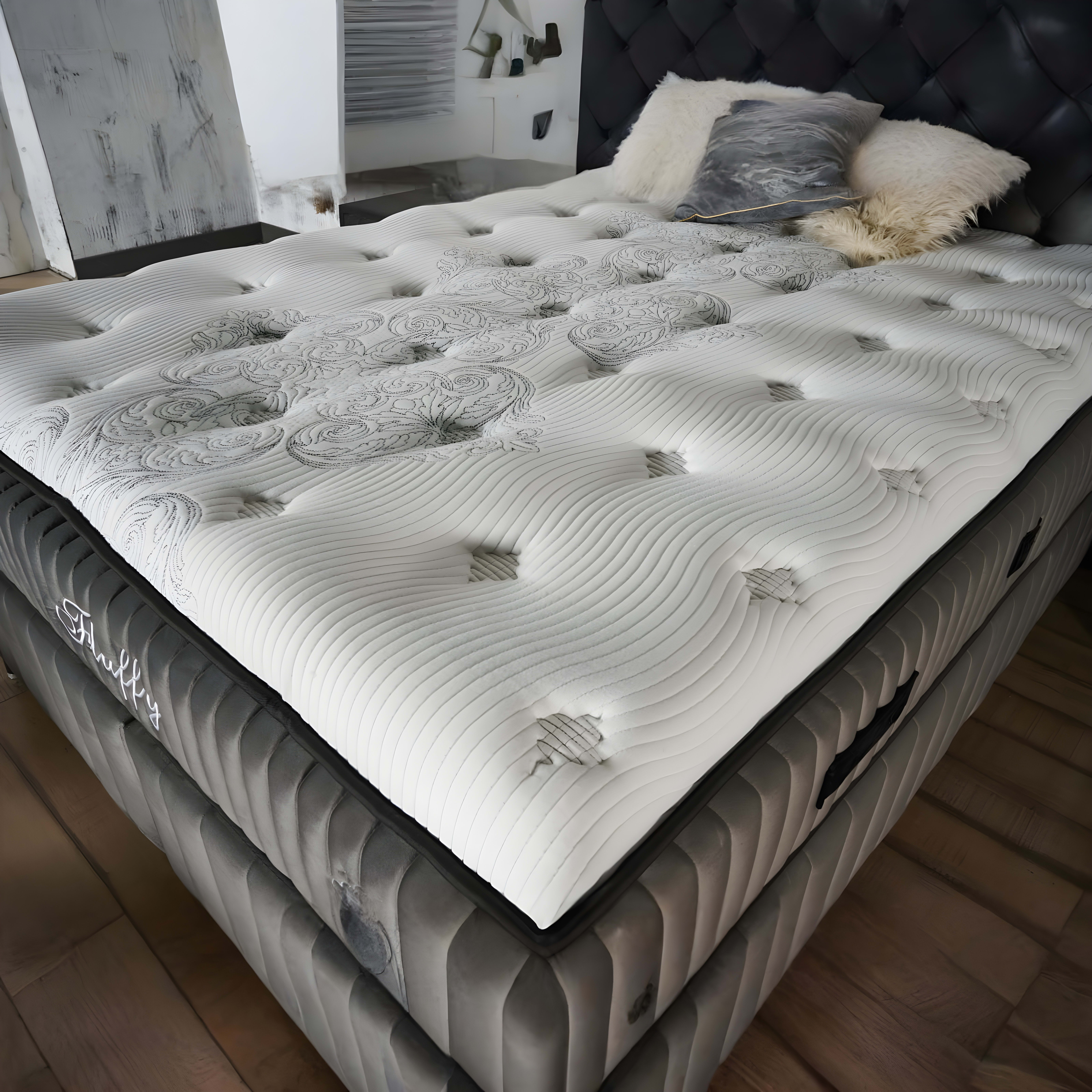 Fluffy Boxspring Grijs — 3