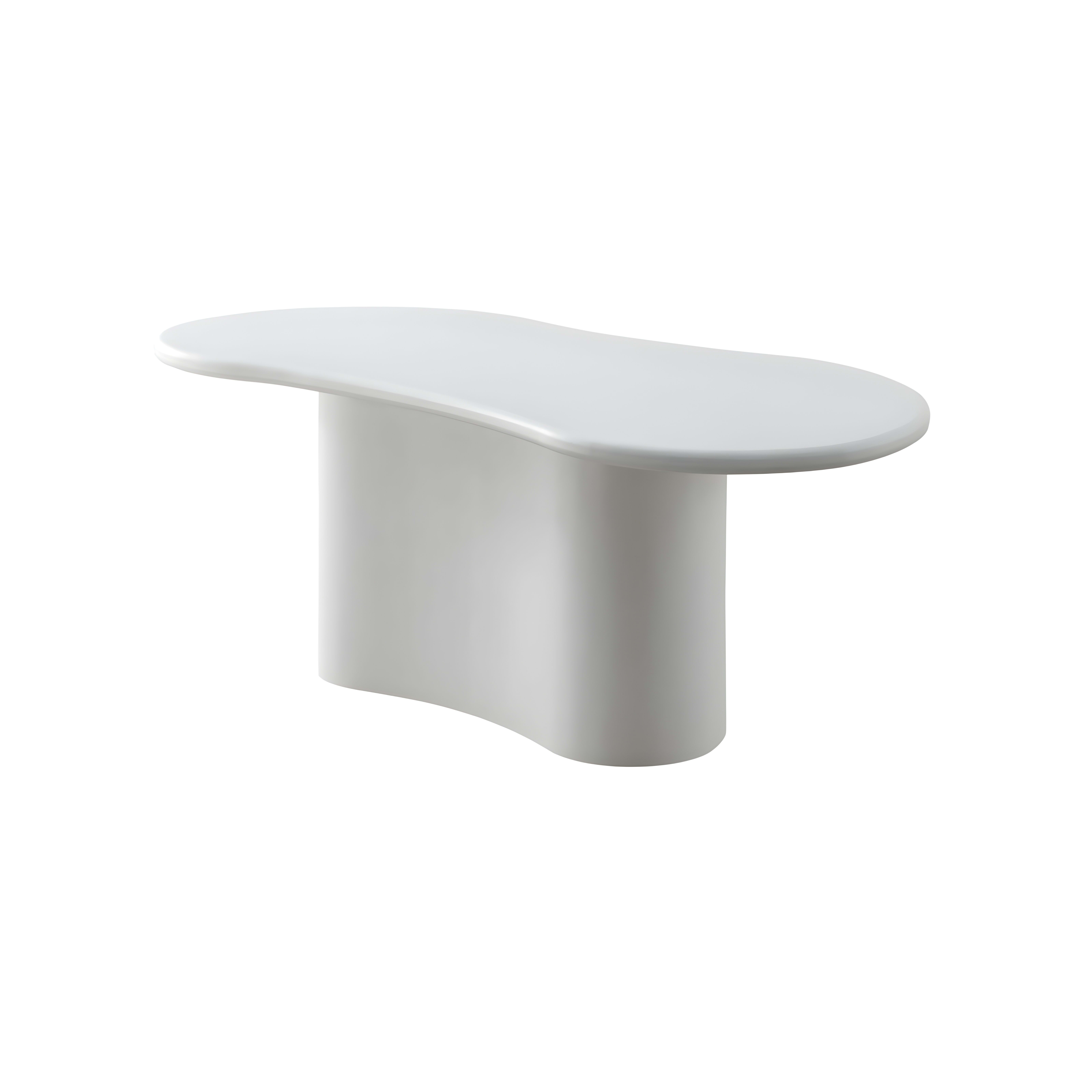 New Organic Eettafel 200×110 Wit Curve — 1