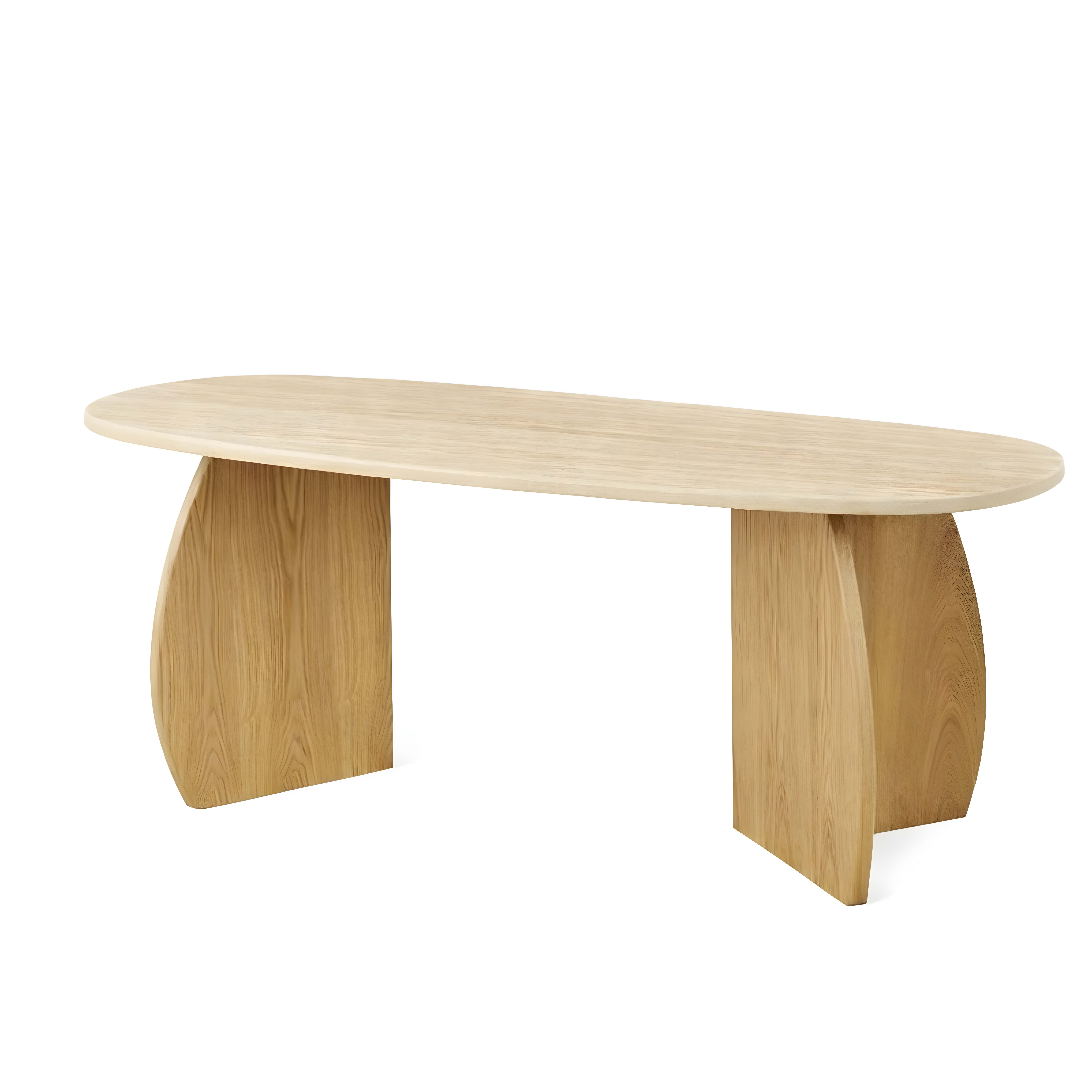 Monza Oak Eettafel 160×90×75 Flintstone Marmer Faux Marmer — 1