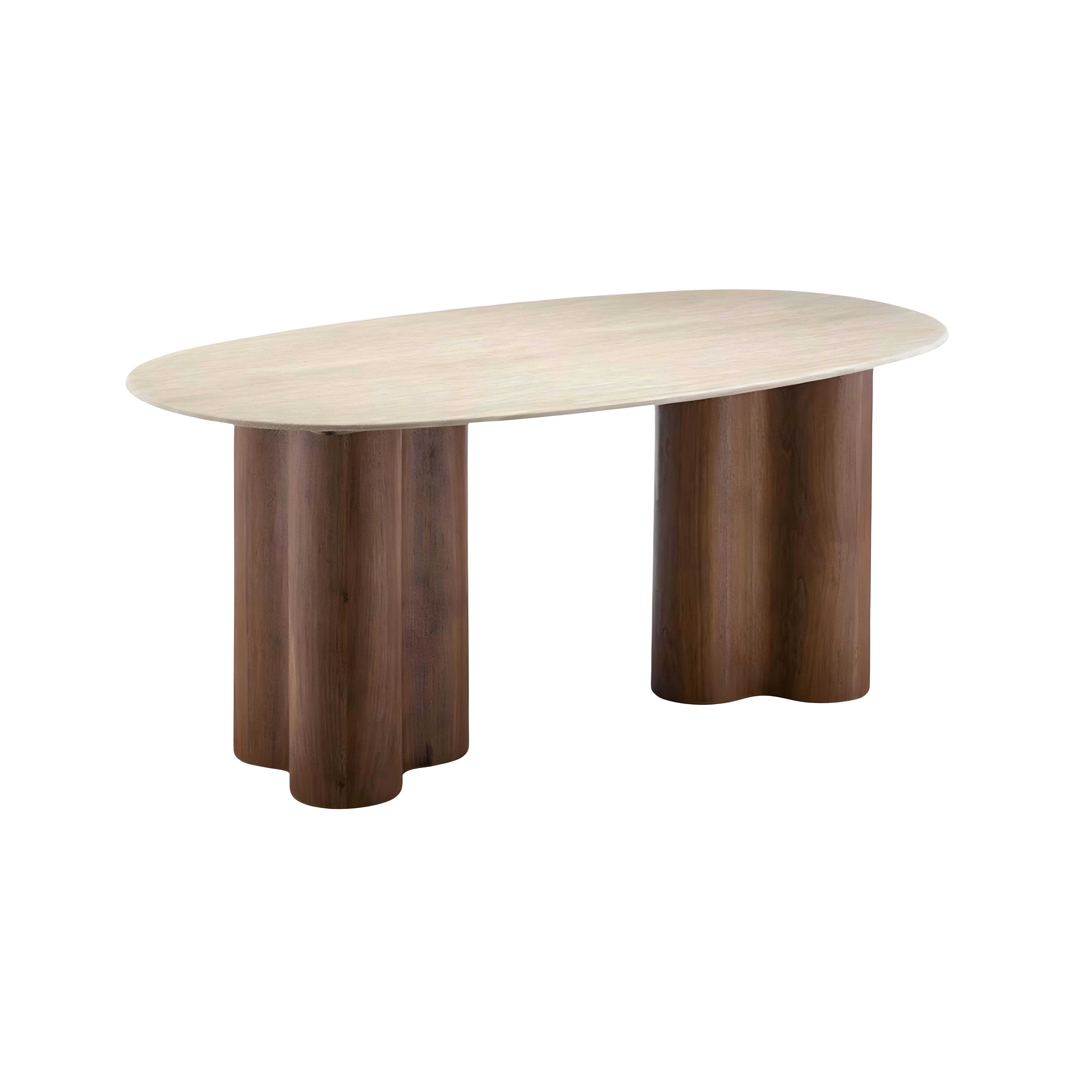 Oslo Eettafel 180×90×75 Flintstone Marmer — 1